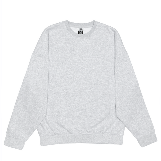 HERO-1050 MAX Unisex Blank Crewneck Sweatshirt - Ash Heather