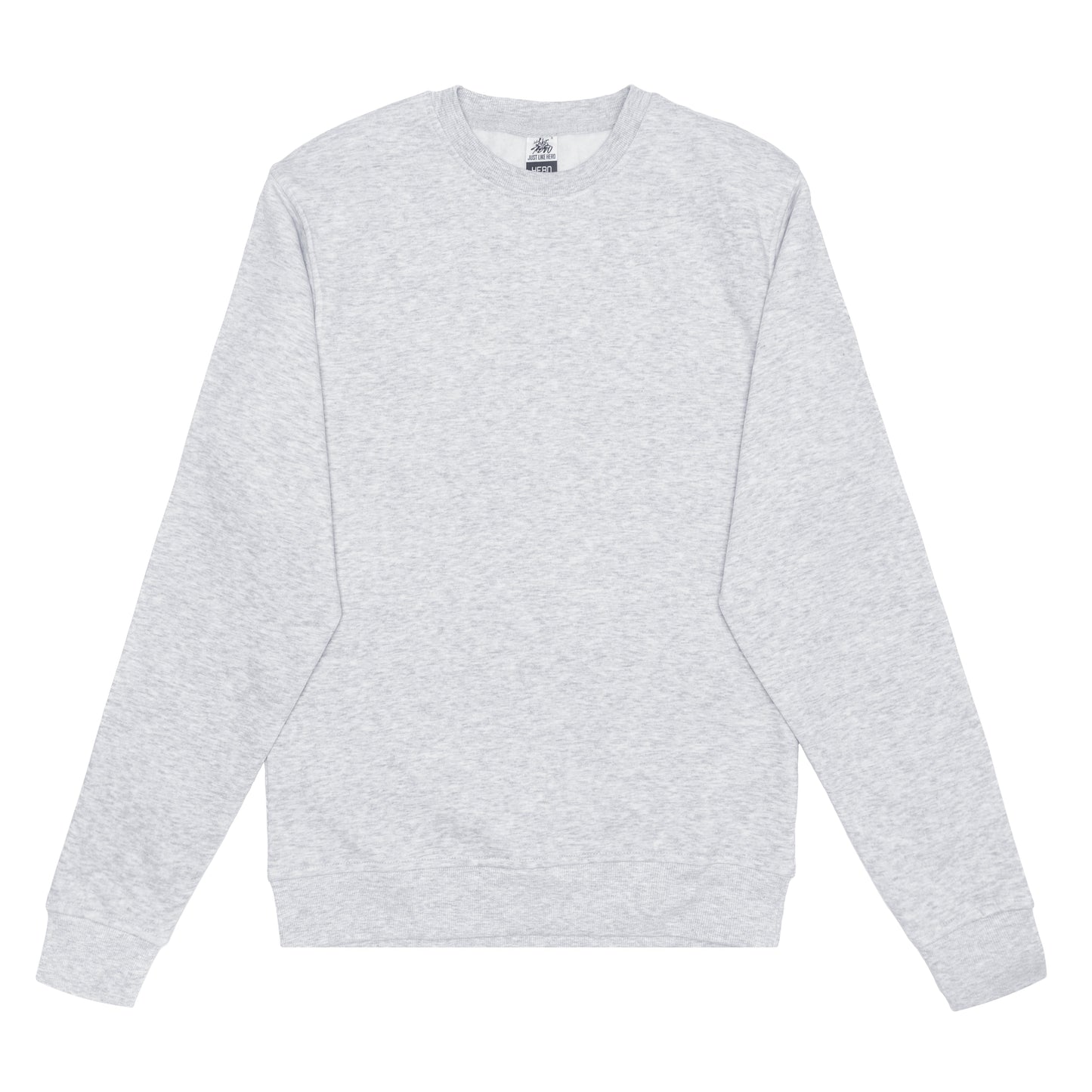 HERO-1020 Unisex Blank Crewneck Sweatshirt - Ash Heather