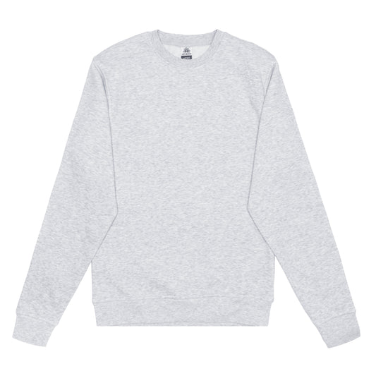 HERO-1020 Unisex Blank Crewneck Sweatshirt - Ash Heather 1020 2022 S/S 2XL Adult Crewneck Grey HERO L M S Tops Unisex XL XS