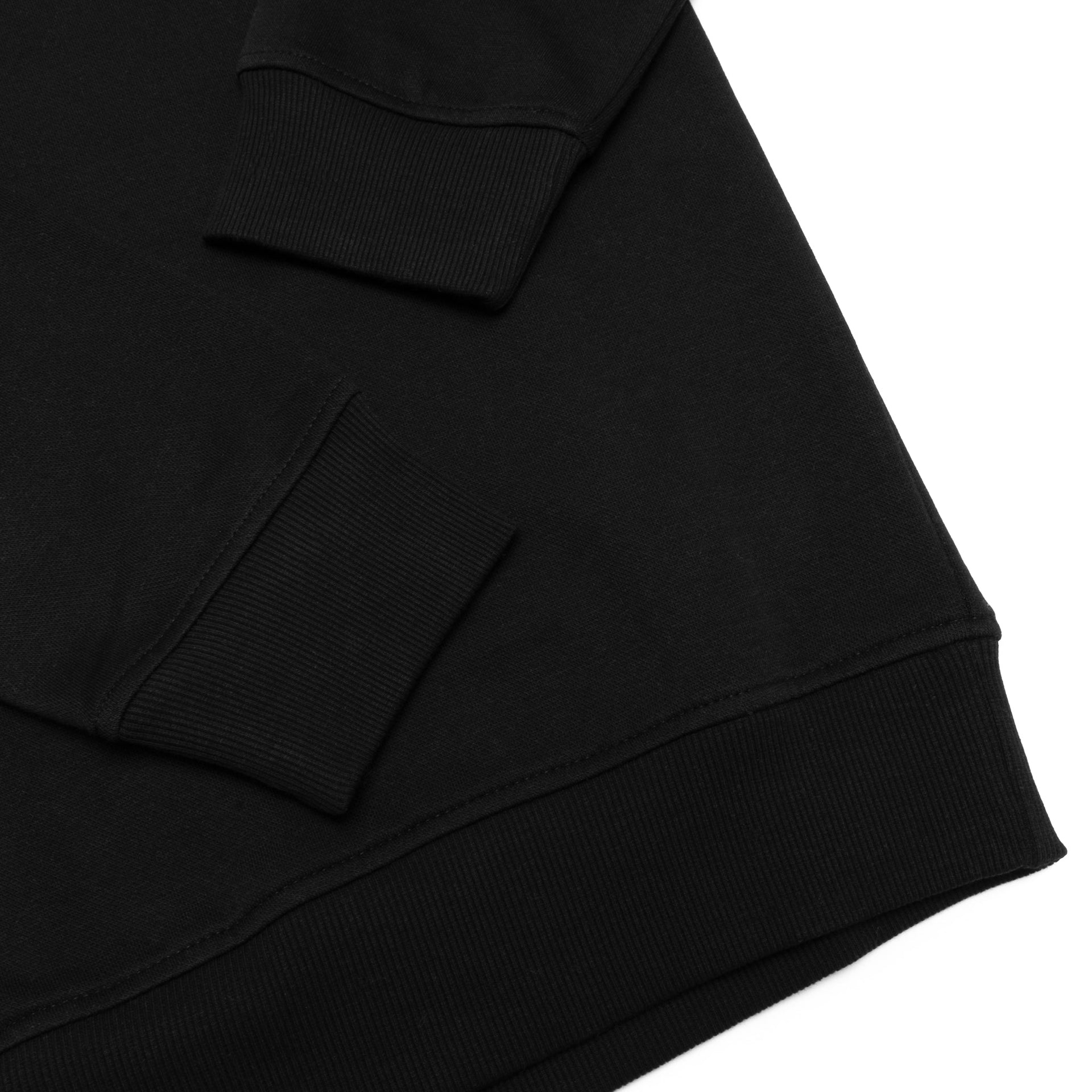 HERO-1020 Unisex Blank Crewneck Sweatshirt - Black 1020 Adult Black Crewneck HERO Tops Unisex