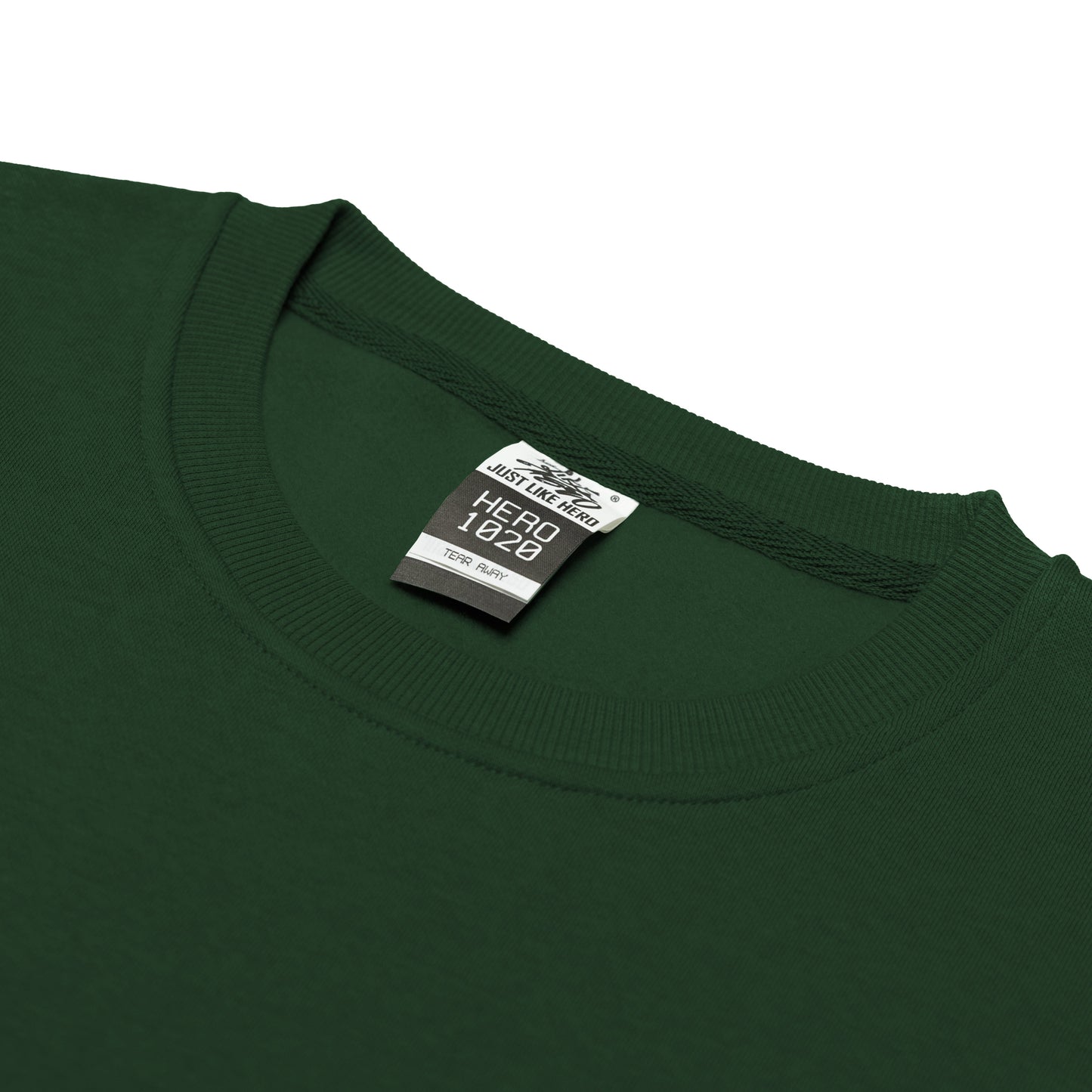 HERO-1020 Unisex Blank Crewneck Sweatshirt - Forest Green