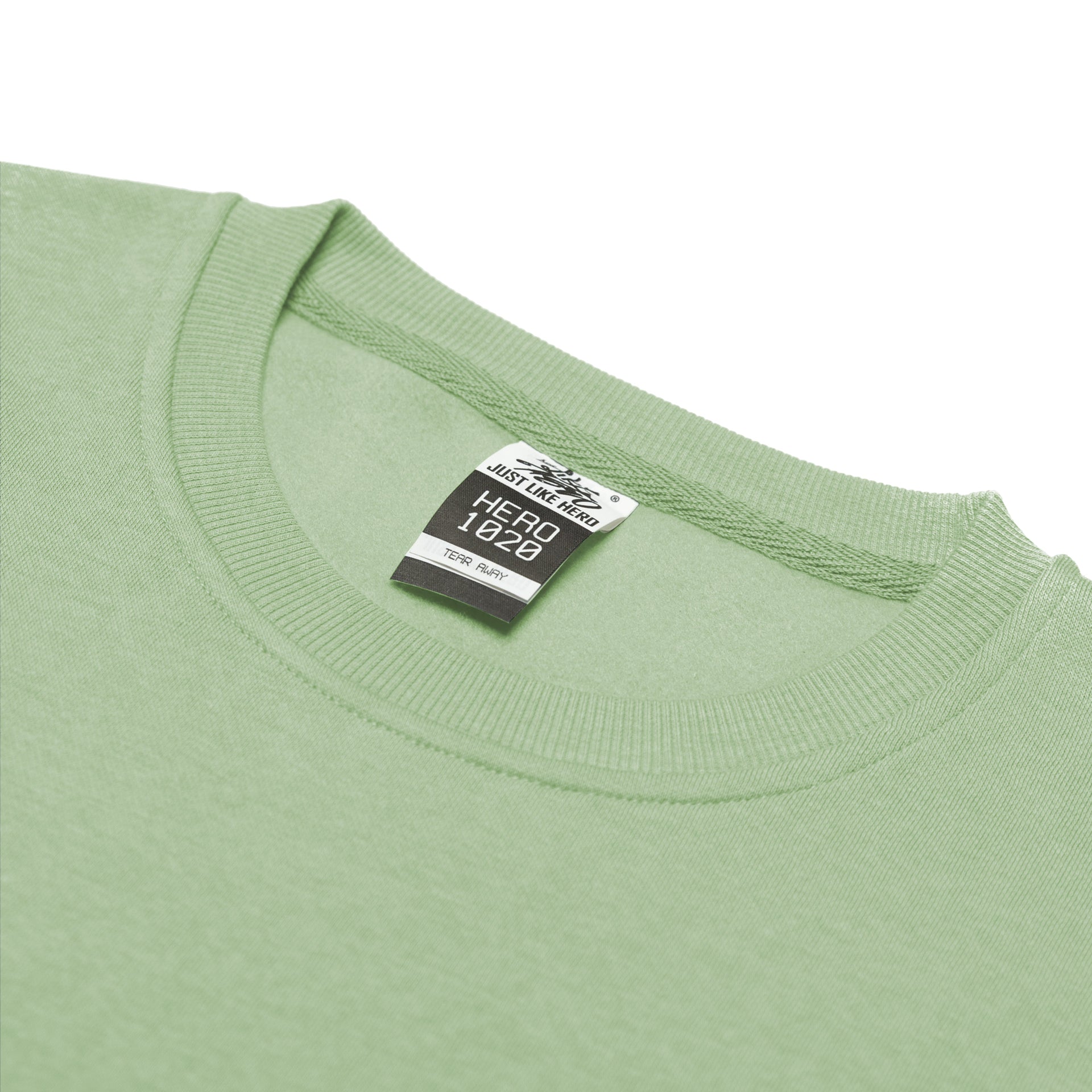HERO-1020 Unisex Blank Crewneck Sweatshirt - Kiwi 1020 2021 S/S Adult Crewneck Green HERO New Tops Unisex