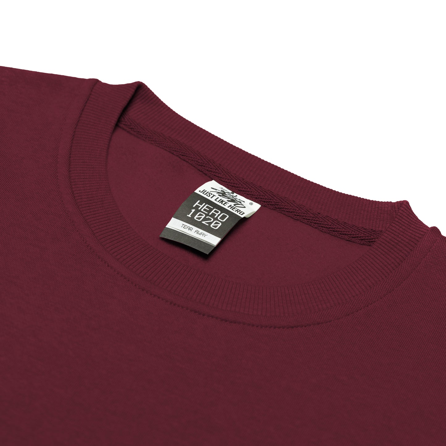 HERO-1020 Unisex Blank Crewneck Sweatshirt - Maroon