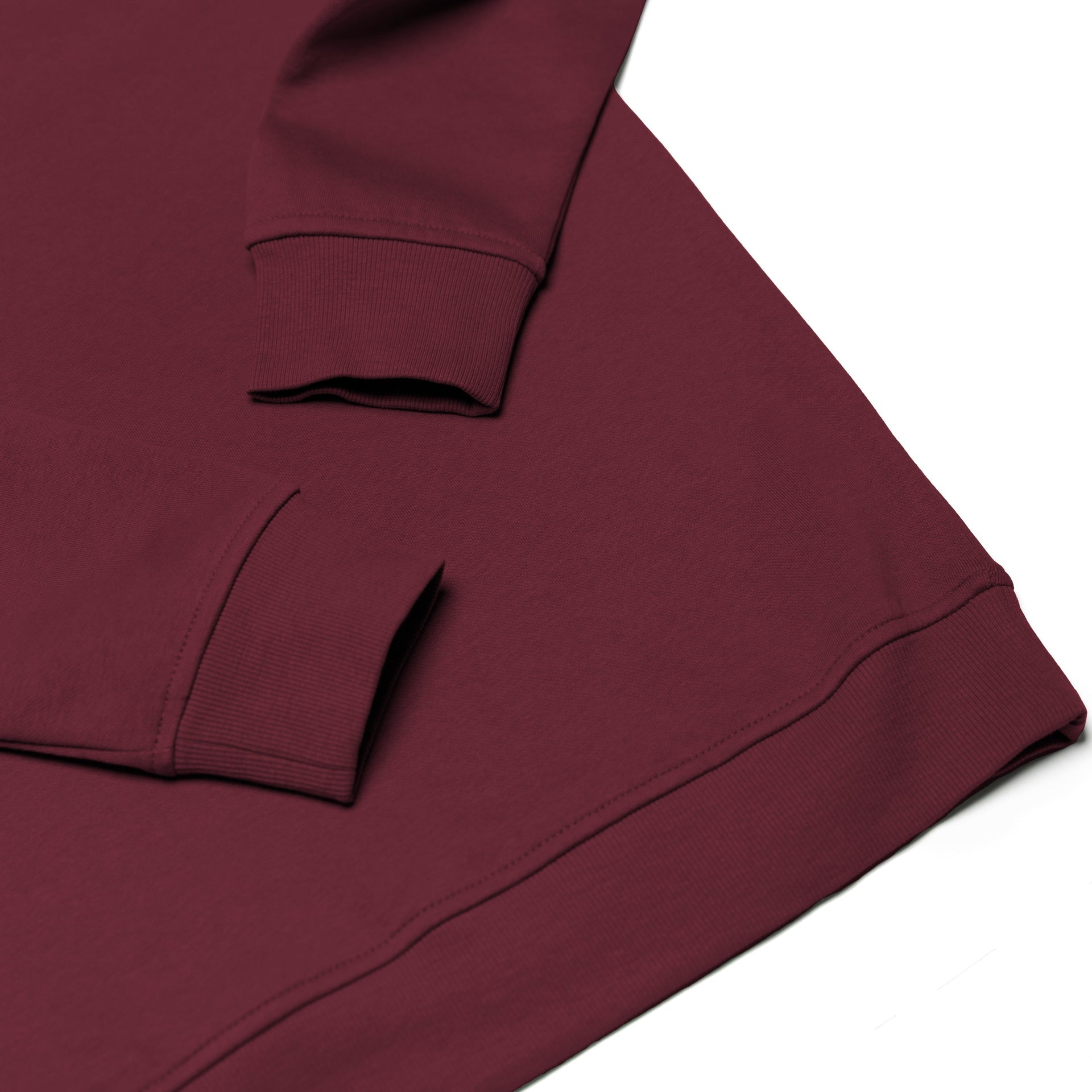 HERO-1020 Unisex Blank Crewneck Sweatshirt - Maroon 1020 Adult Crewneck HERO Red Tops Unisex