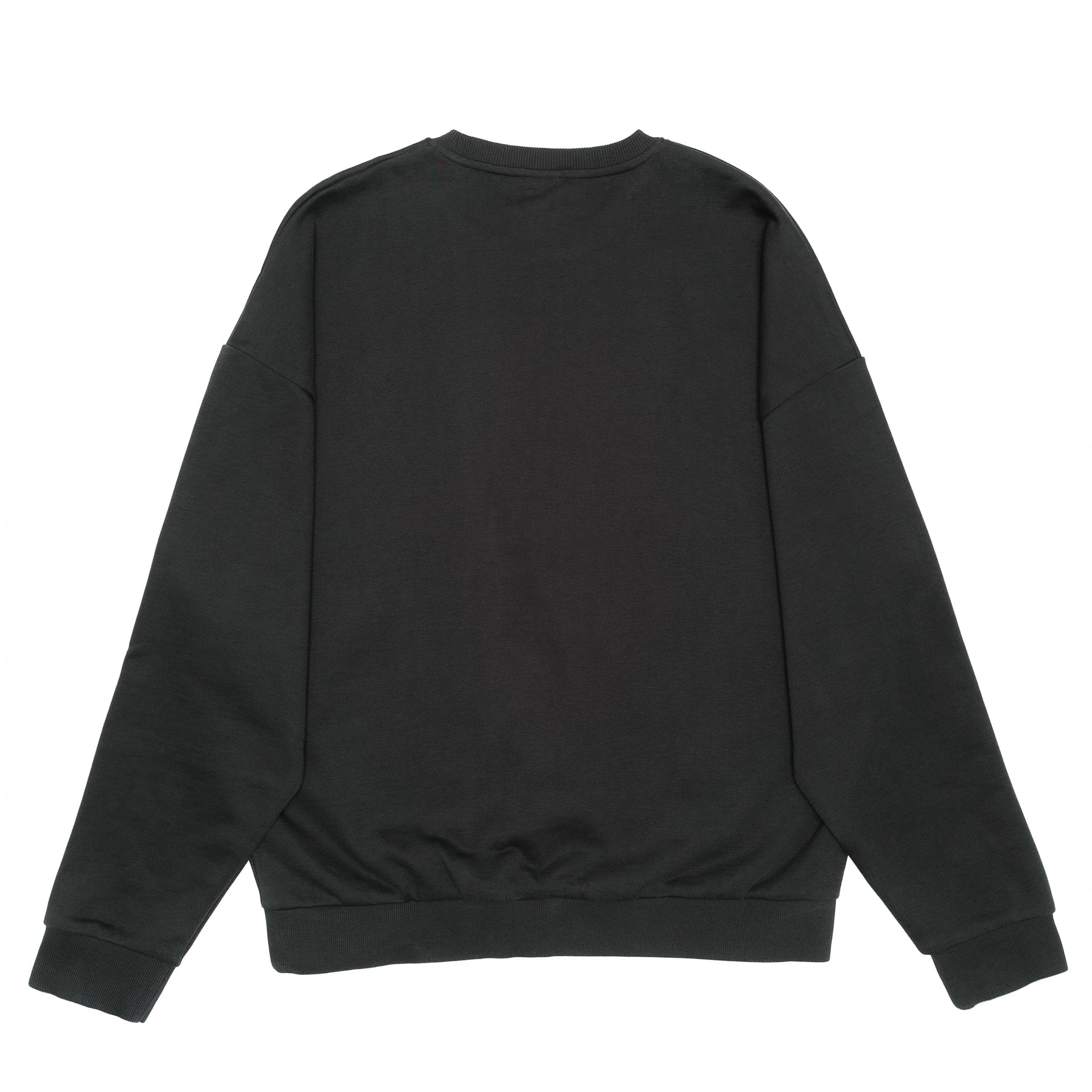 HERO-1050 MAX Unisex Blank Crewneck Sweatshirt - Off Black 1050M Adult Black Crewneck HERO MAX Tops Unisex