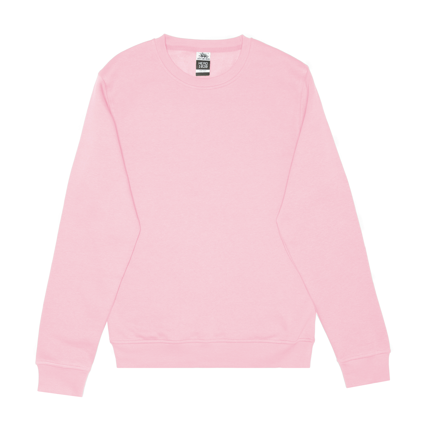 HERO-1020 Unisex Blank Crewneck Sweatshirt - Pink 1020 2XL 3XL 4XL 5XL Adult Crewneck HERO L M Pink Red S Tops Unisex XL XS