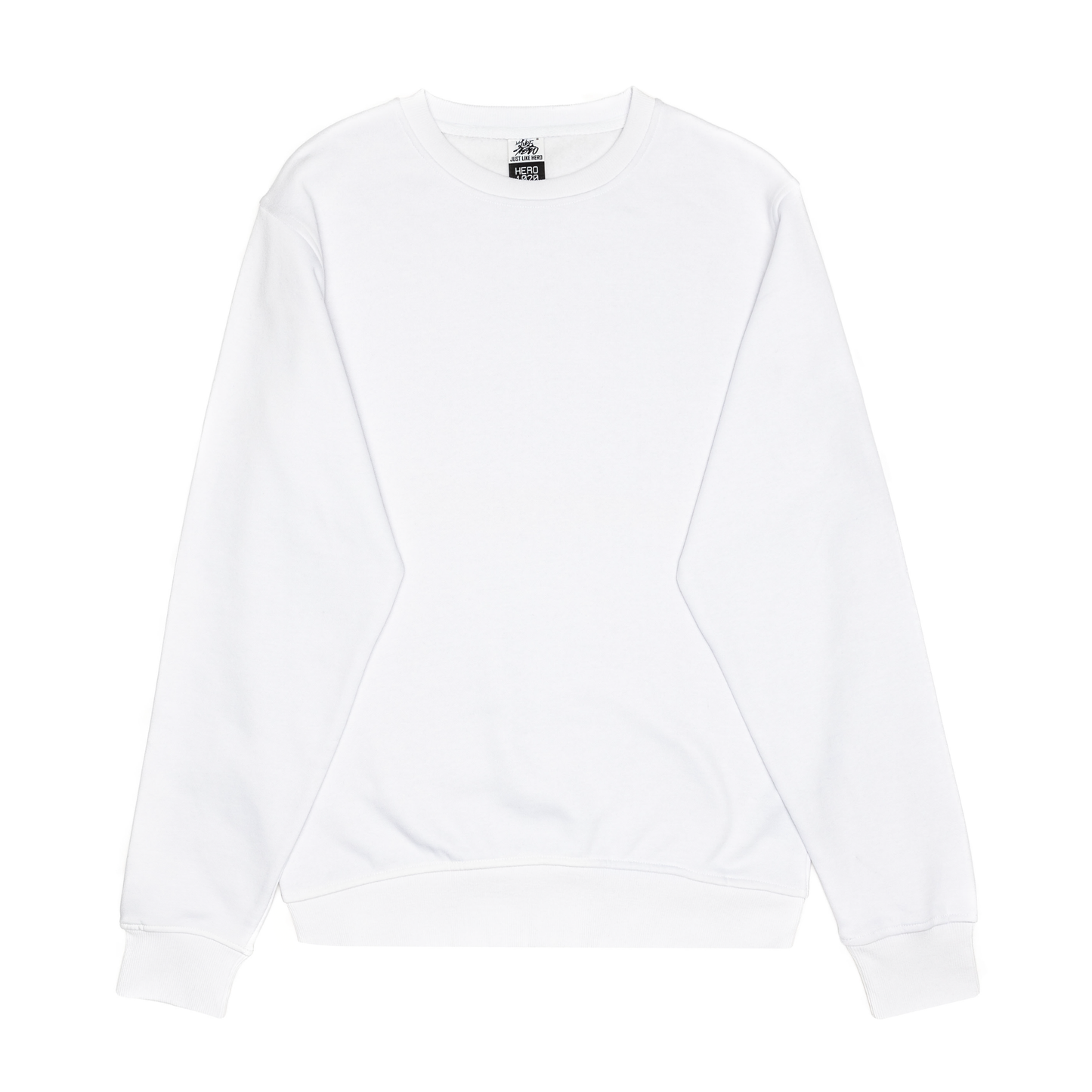 HERO-1020 Unisex Blank Crewneck Sweatshirt - White 1020 2XL 3XL 4XL 5XL Adult Crewneck Grey HERO L M S Tops Unisex White XL XS