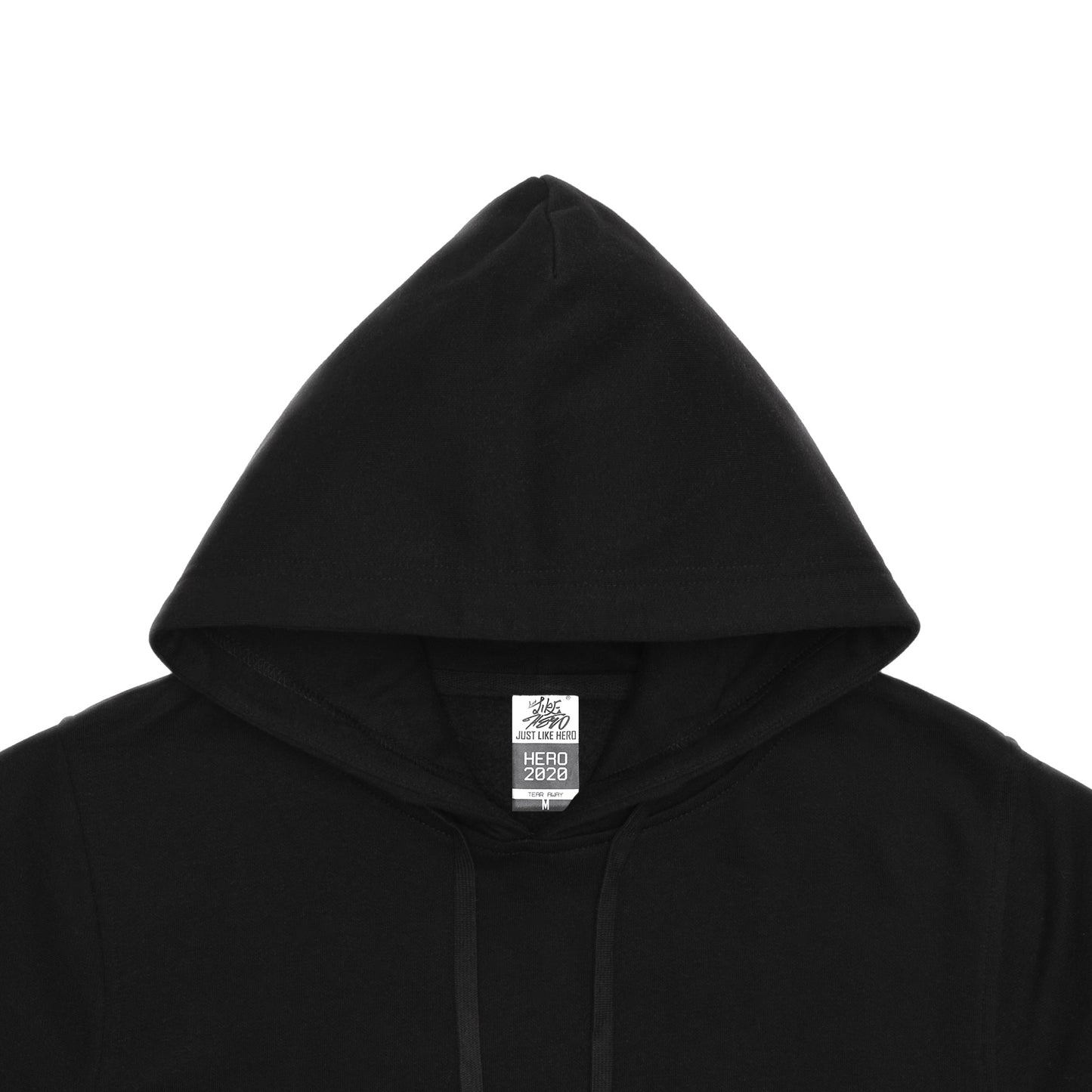 HERO-2020 Unisex Blank Hoodie - Black