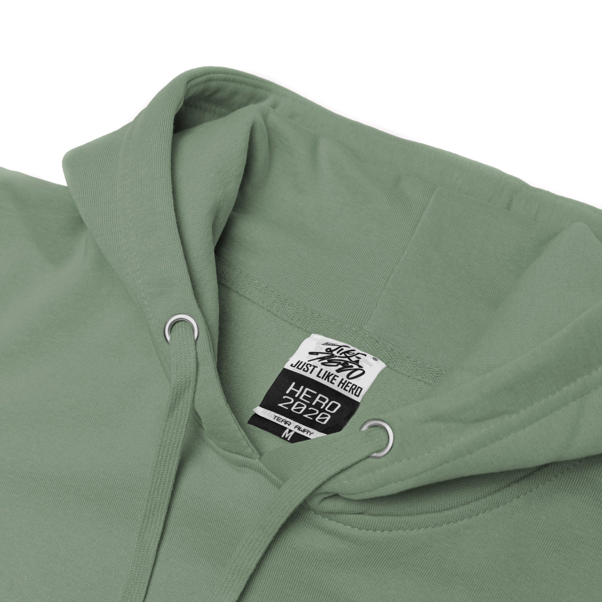 HERO-2020 Unisex Blank Hoodie - Dusty Green 2020 2022 S/S Adult Green HERO New Tops Unisex