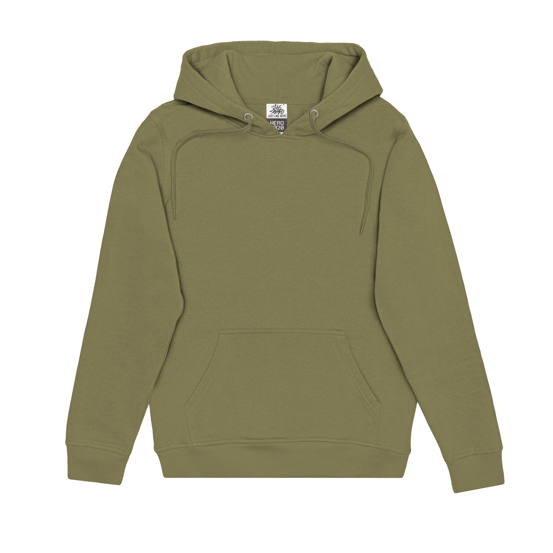 HERO-2020 Unisex Blank Hoodie - Olive 2020 2021 F/W Adult HERO New Tops Unisex