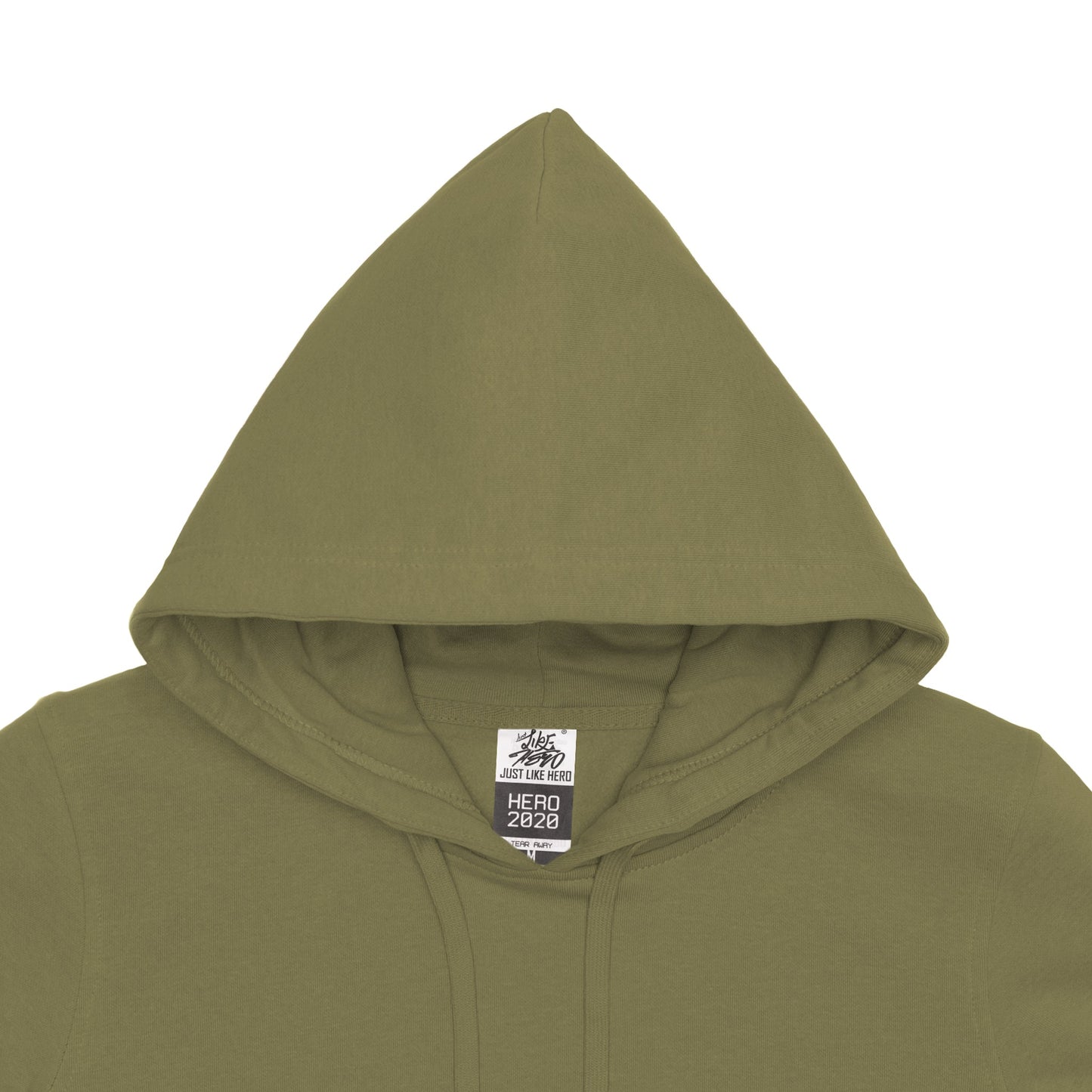 HERO-2020 Unisex Blank Hoodie - Olive 2020 2021 F/W 2XL Adult HERO L M S Tops Unisex XL XS