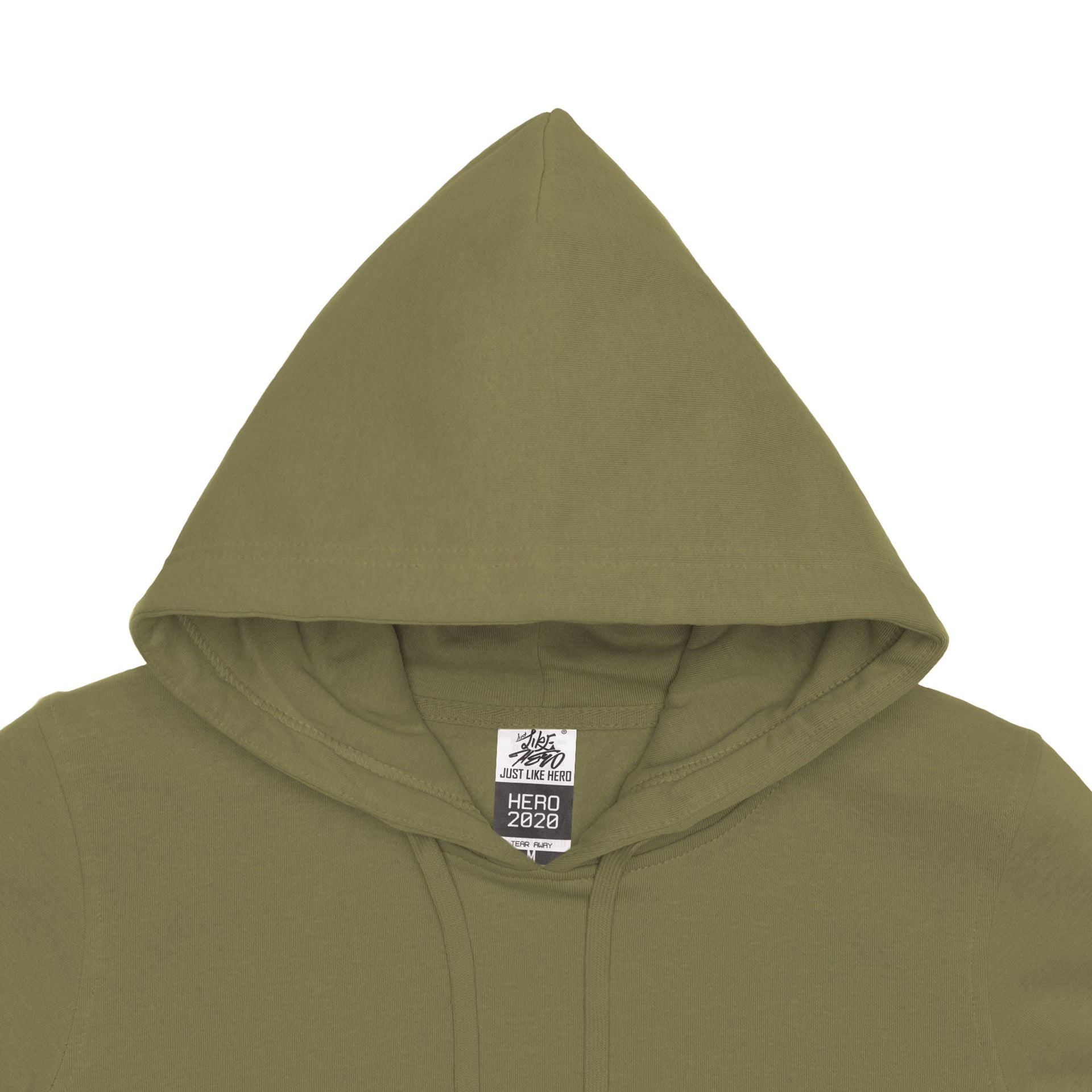 HERO-2020 Unisex Blank Hoodie - Olive 2020 2021 F/W Adult HERO New Tops Unisex