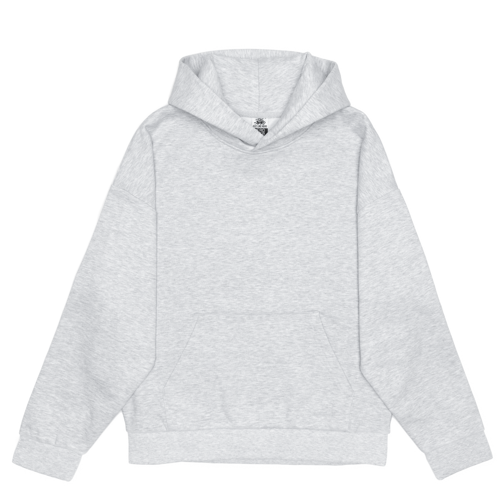 HERO-2050 MAX Unisex Blank Hoodie - Ash Heather 2050M Adult HERO MAX Tops Unisex