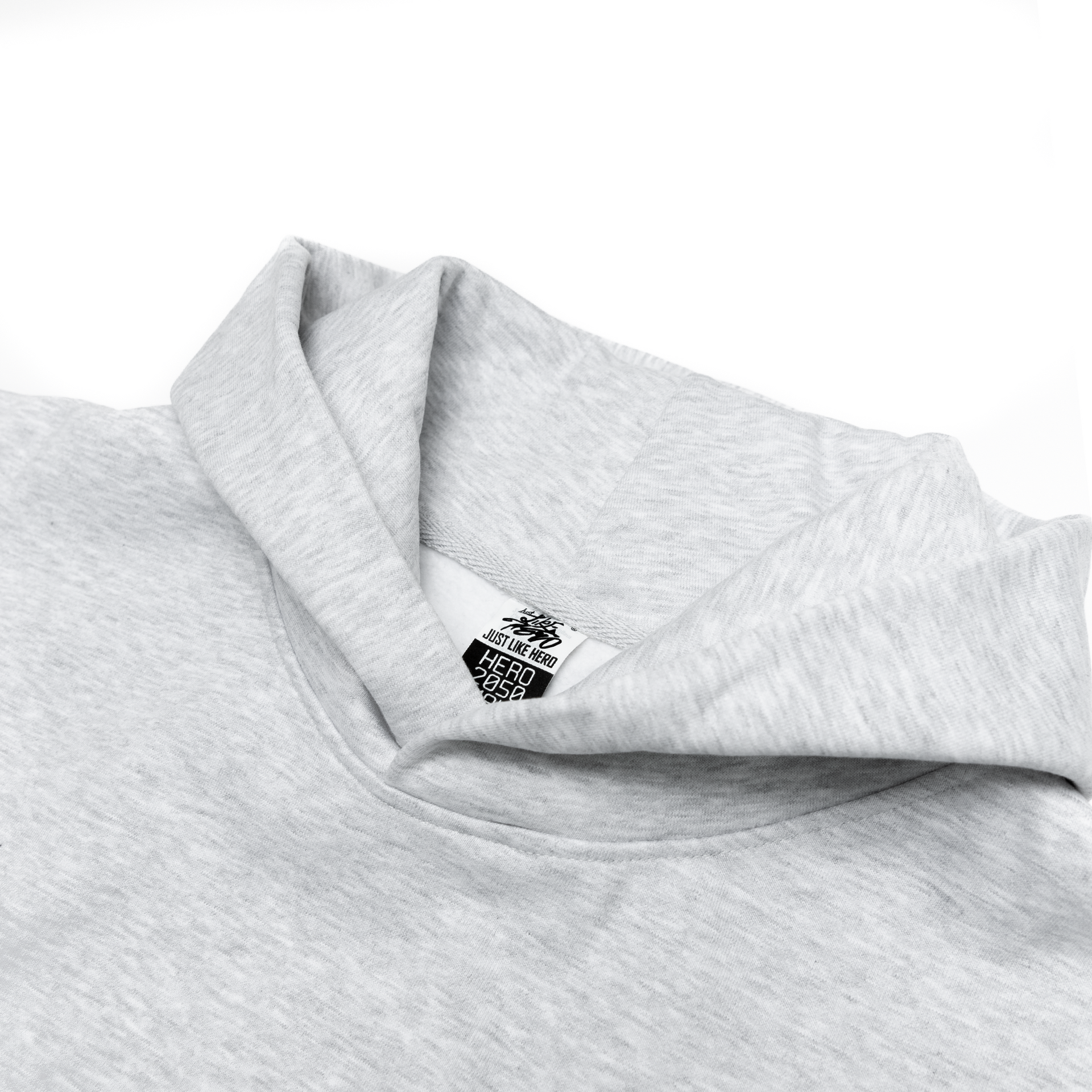 HERO-2050 MAX Unisex Blank Hoodie - Ash Heather 2050M Adult HERO MAX Tops Unisex