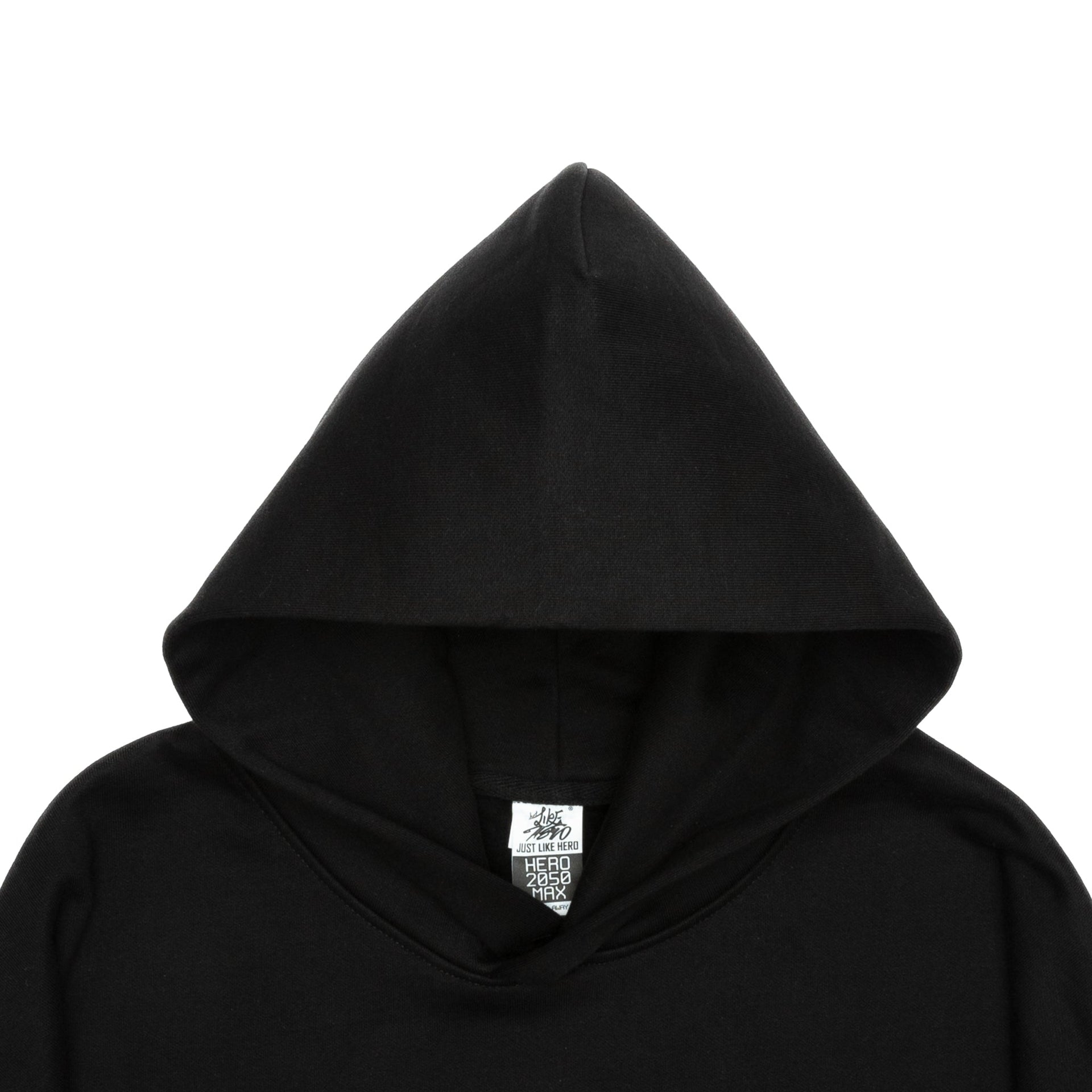 HERO-2050 MAX Unisex Blank Hoodie - Black 2050M Adult Black HERO MAX Tops Unisex