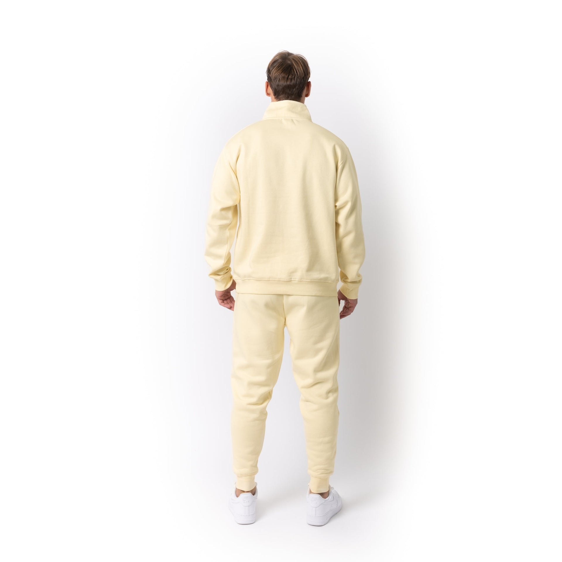 HERO-4020 Unisex Quarter Zip Sweatshirt - Ivory 4020 Adult Black HERO Quarter Zip Tops Unisex