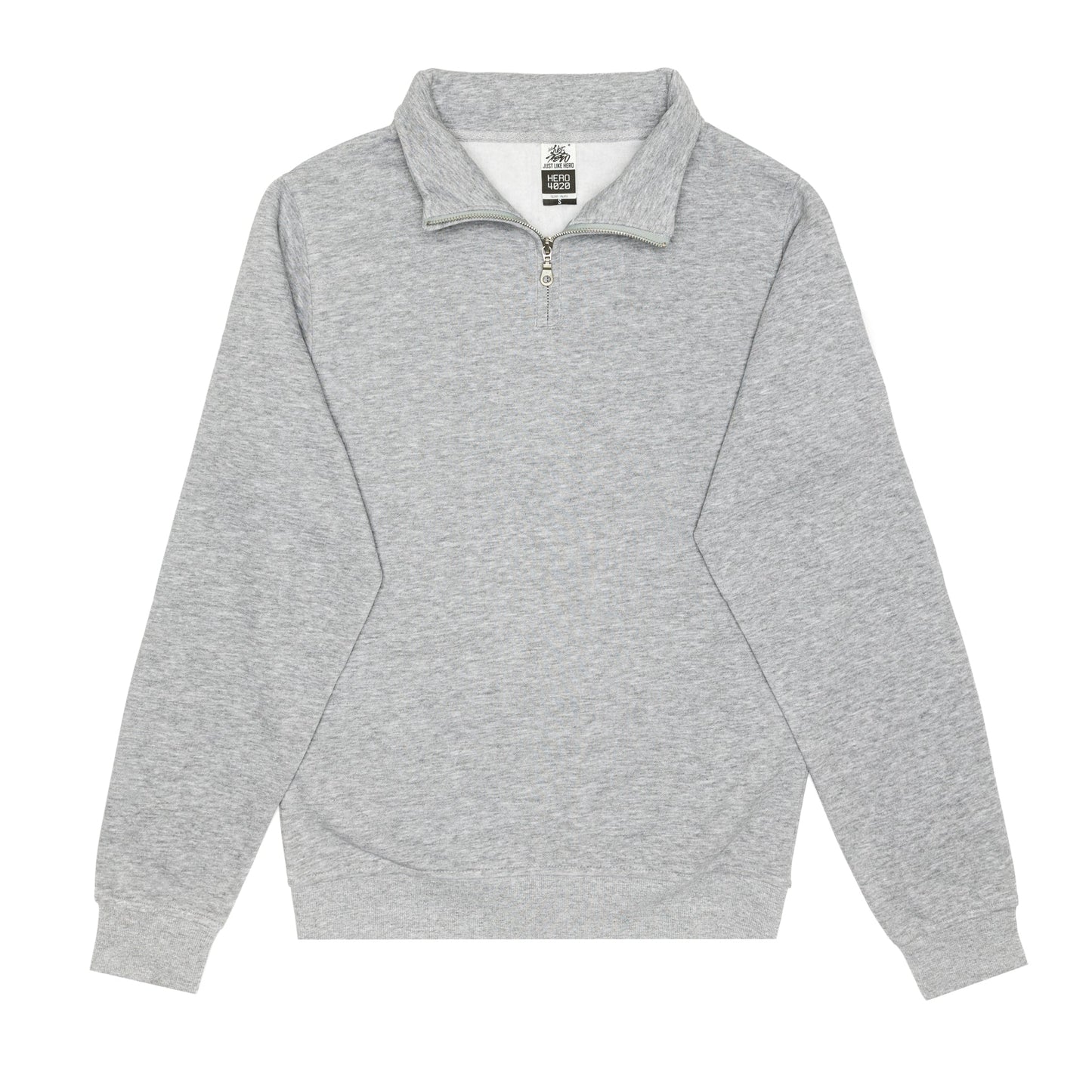 HERO-4020 Unisex Quarter Zip Sweatshirt - Sport Grey