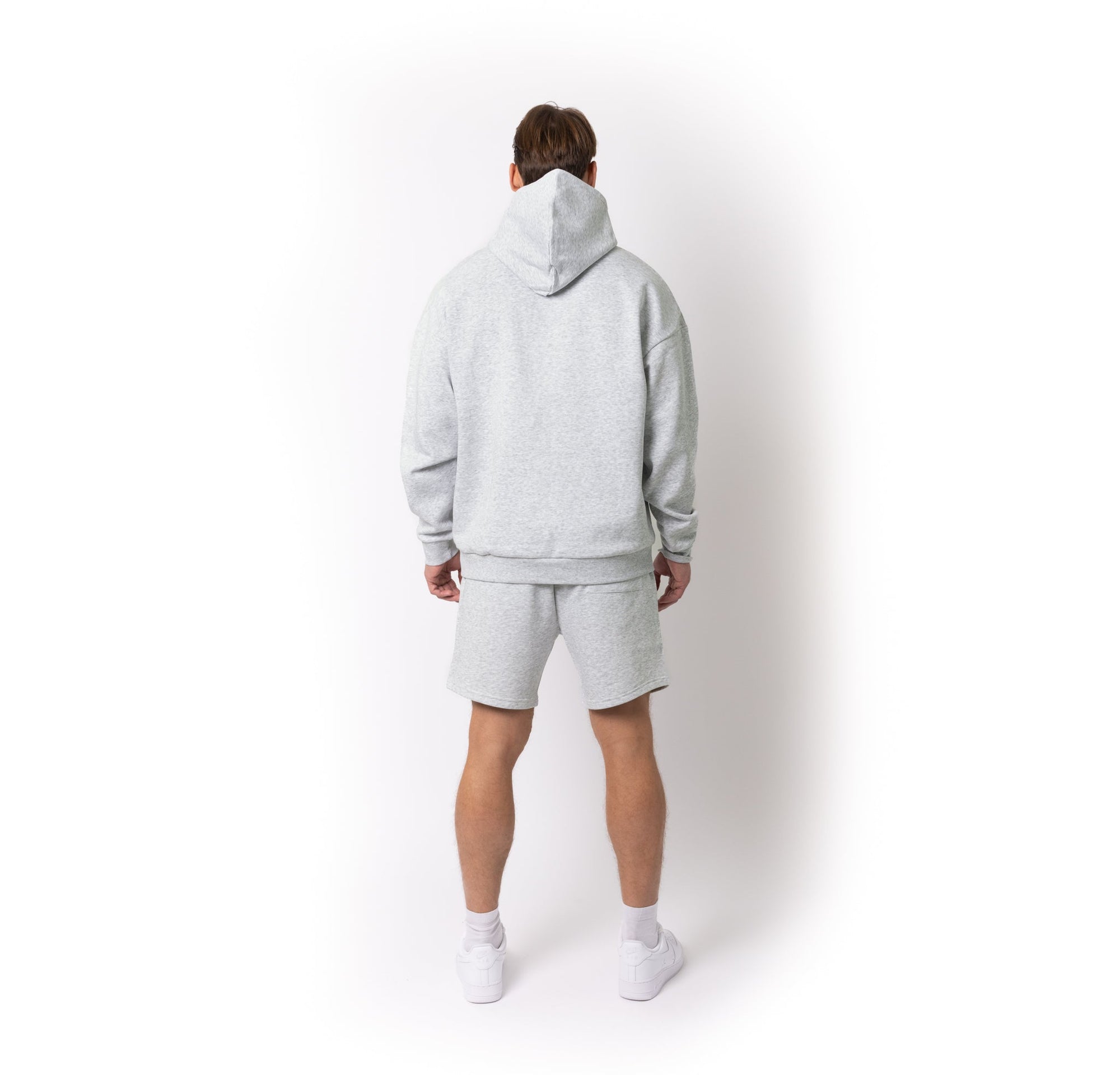 HERO-4220 Unisex Drop Shoulder Scuba 1/2 Zip Hoodie - Ash Heather 4220 Adult HERO Unisex