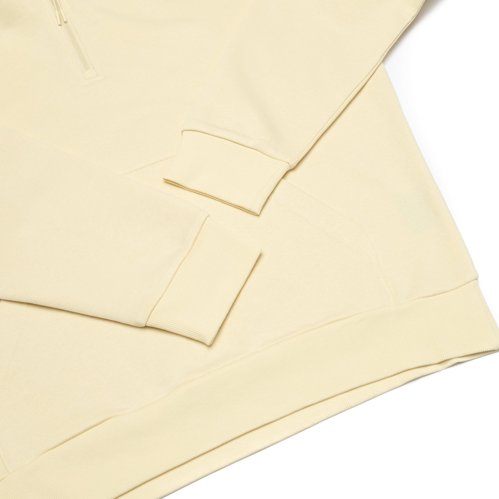 HERO-4220 Unisex Drop Shoulder Scuba 1/2 Zip Hoodie - Ivory 4220 Adult Black HERO Tops Unisex