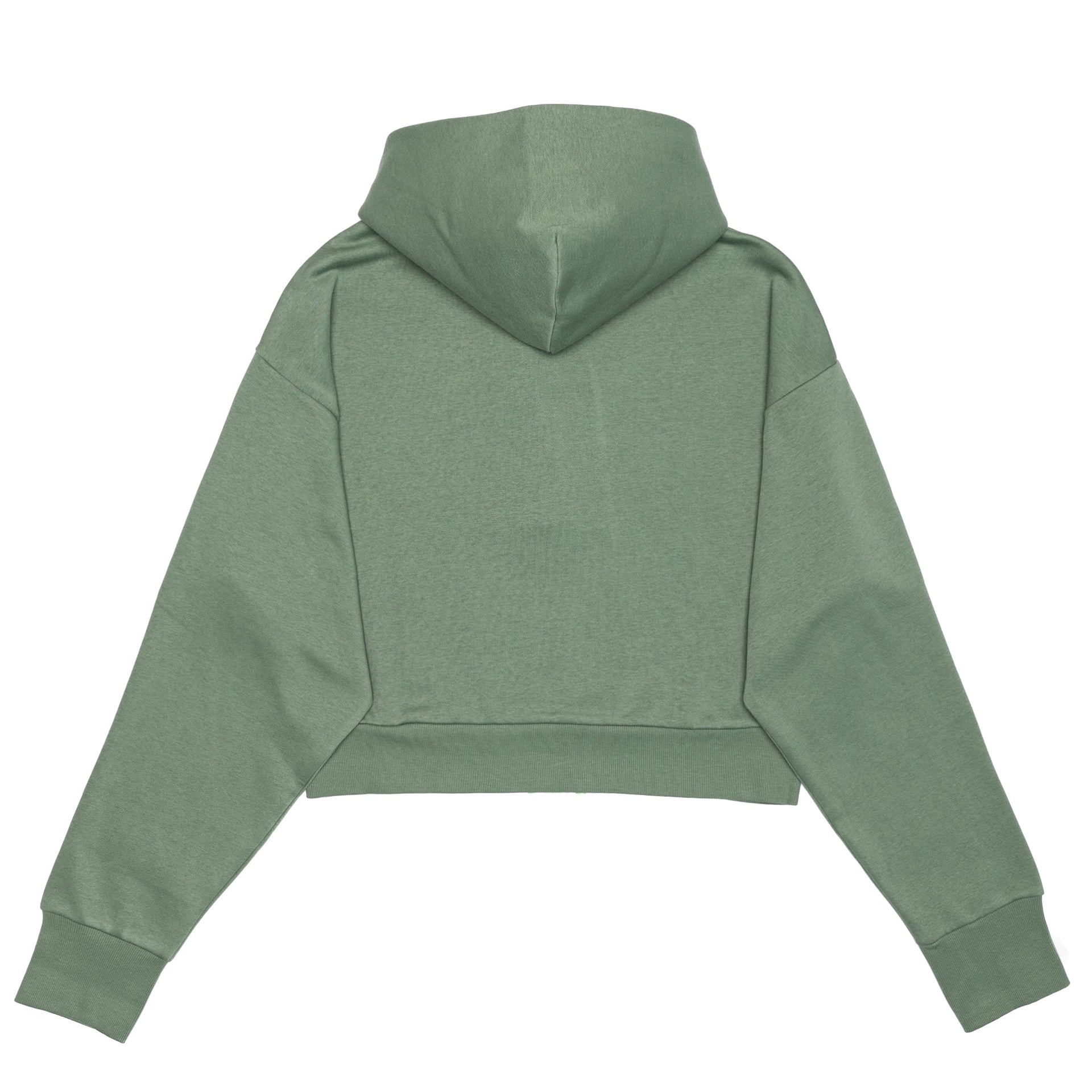 HERO-4220C Cropped Drop Shoulder Scuba 1/2 Zip Hoodie - Dusty Green 4220C Adult Black HERO Tops Unisex