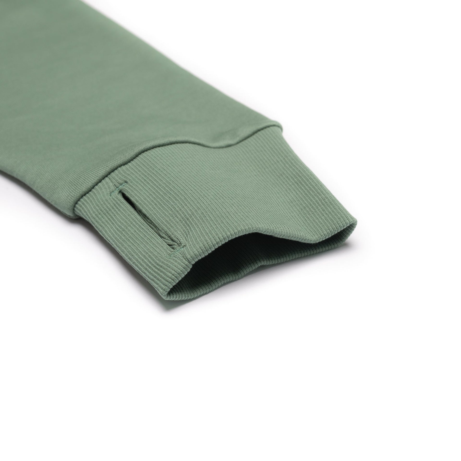 HERO-4220C Cropped Drop Shoulder Scuba 1/2 Zip Hoodie - Dusty Green 4220C Adult Black HERO Tops Unisex