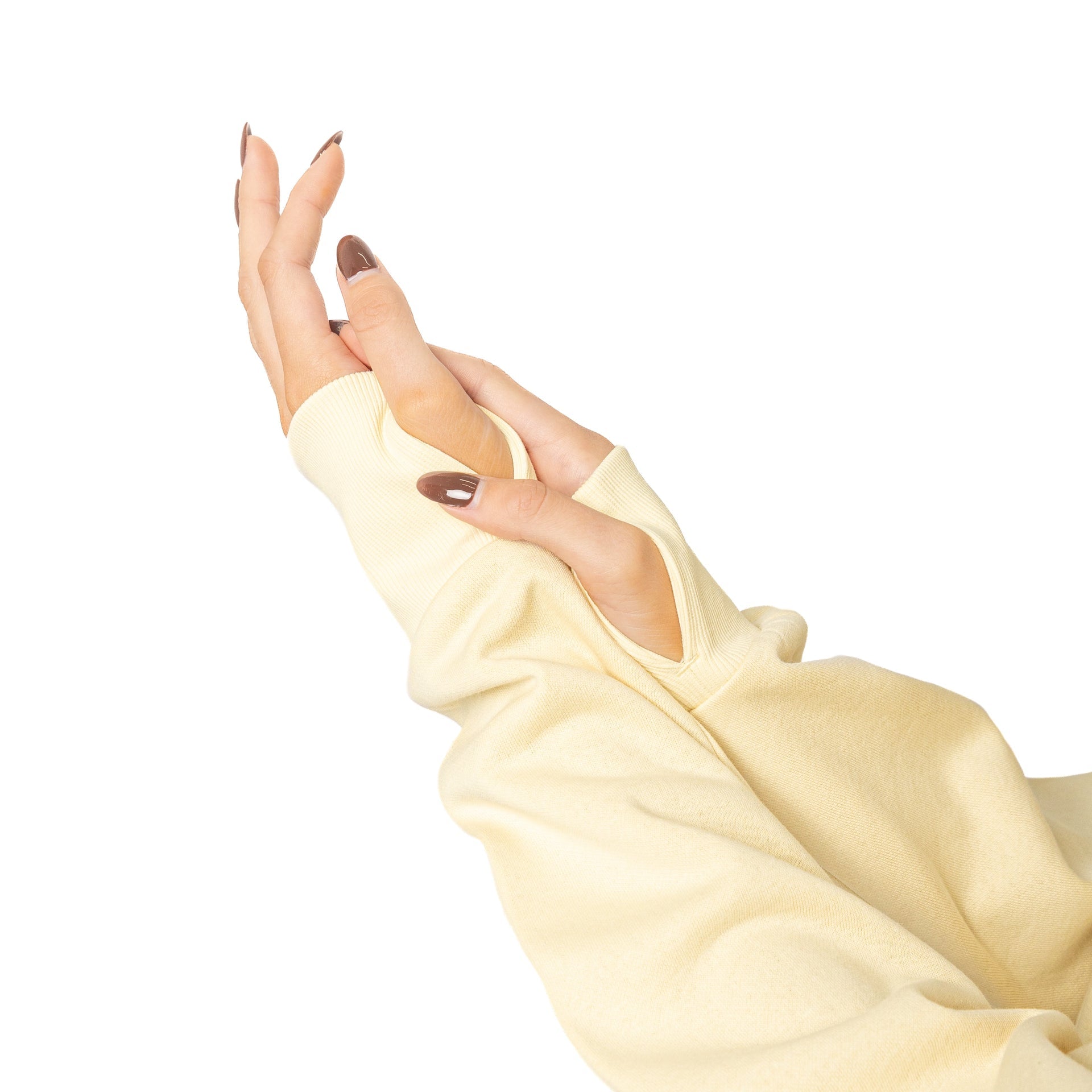 HERO-4220C Cropped Drop Shoulder Scuba 1/2 Zip Hoodie - Ivory 4220C Adult Black HERO Tops Unisex