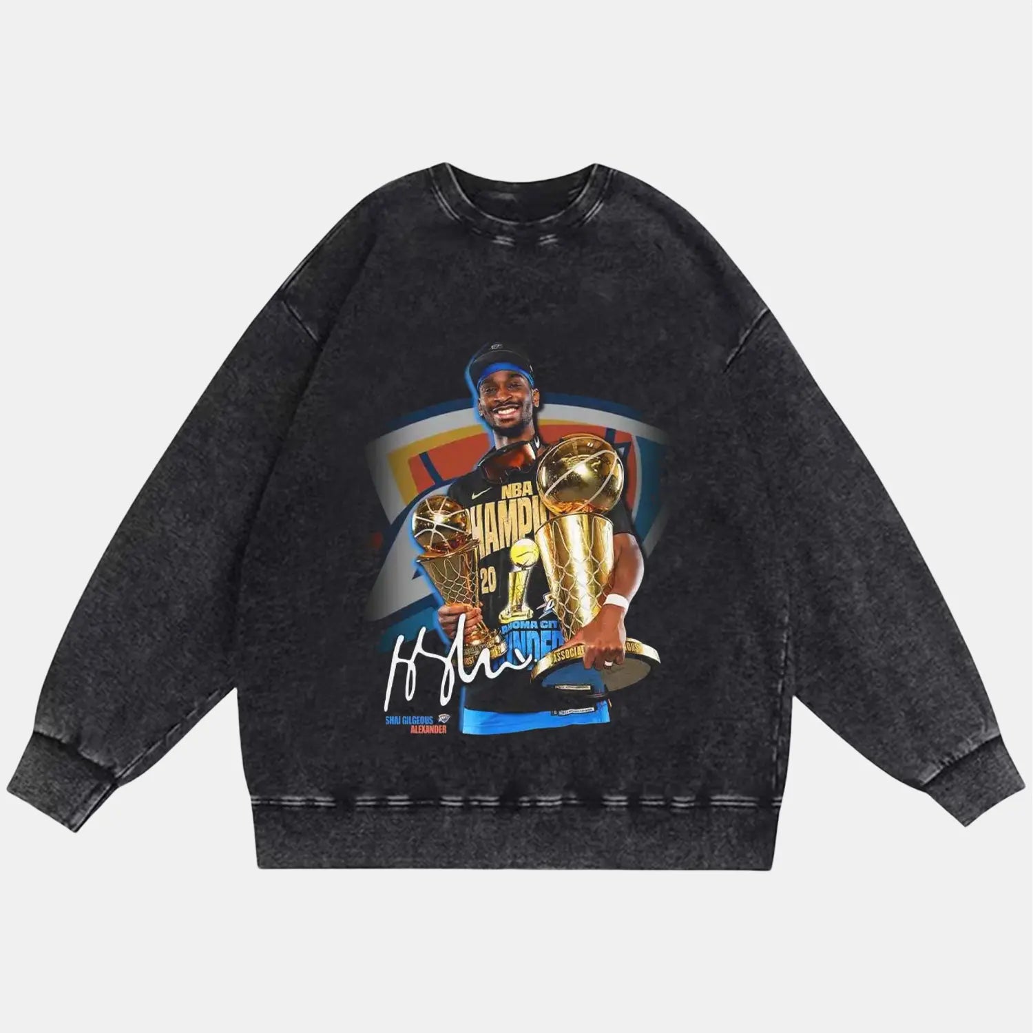 OKC THUNDER CHAMPIONS VINTAGE CLOTHES BASKETBALL NBA SPORT
