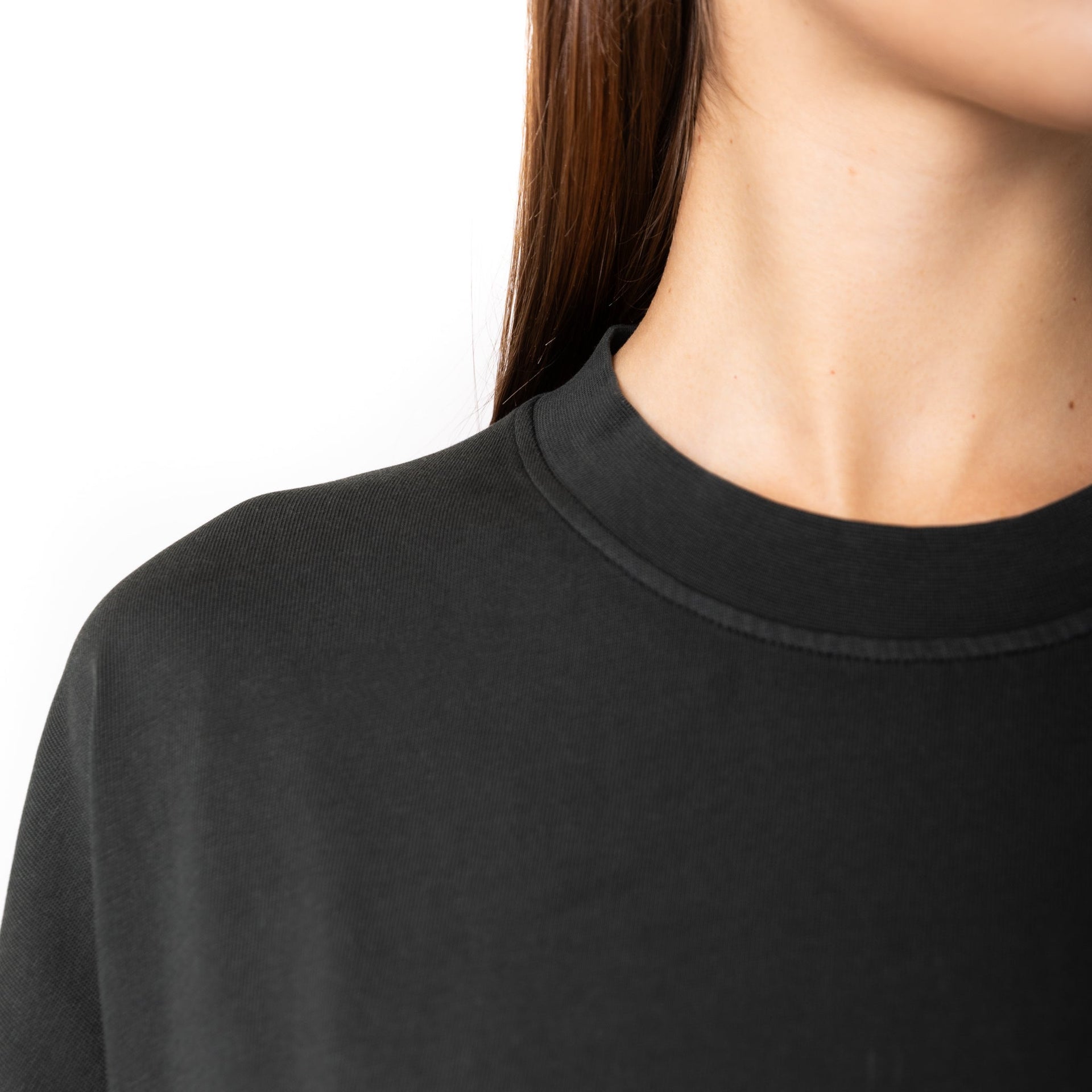 HERO-300 Unisex Super Heavy Oversized Tee - Acid Black 300 Adult Black HERO Tops Unisex