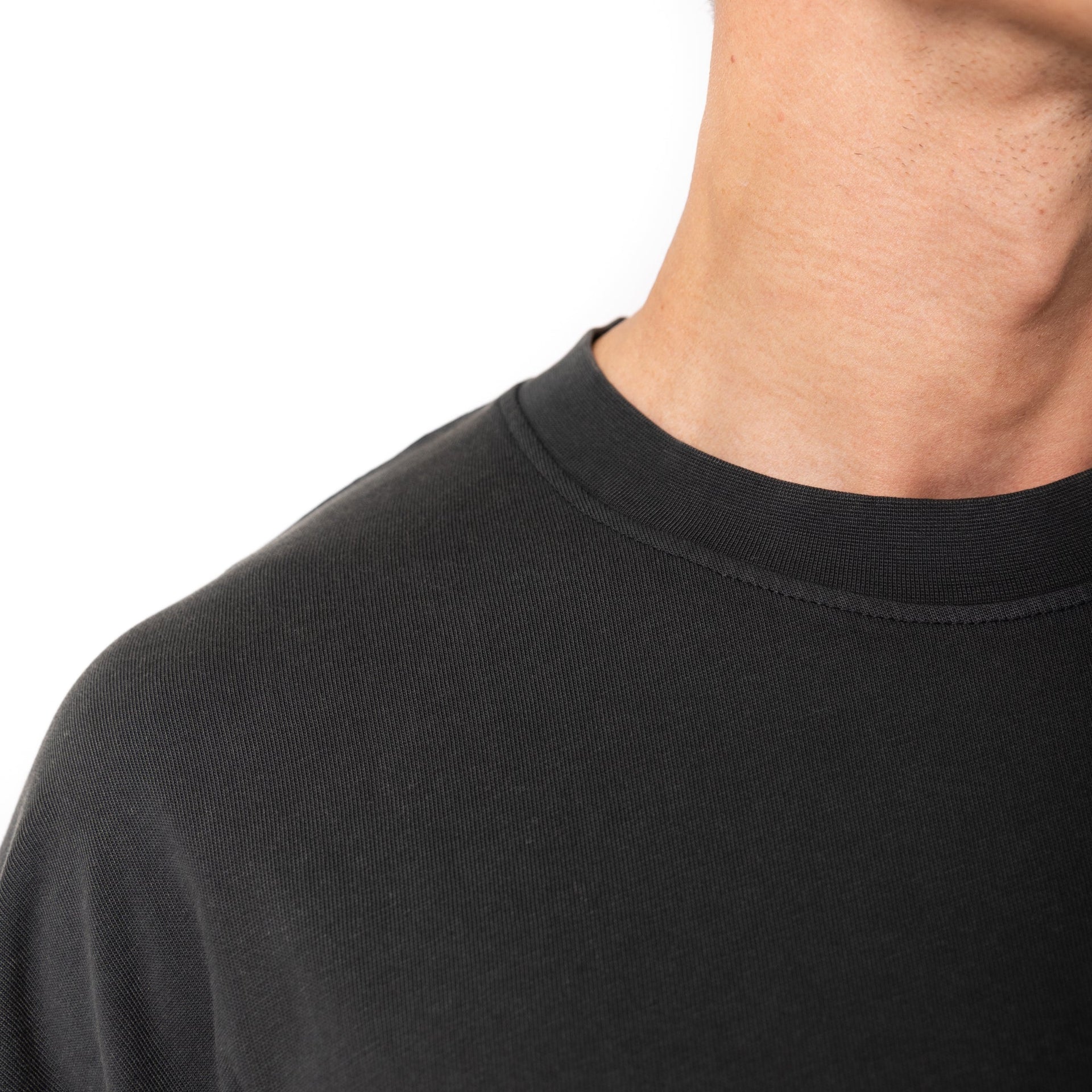 HERO-300 Unisex Super Heavy Oversized Tee - Acid Black 300 Adult Black HERO Tops Unisex