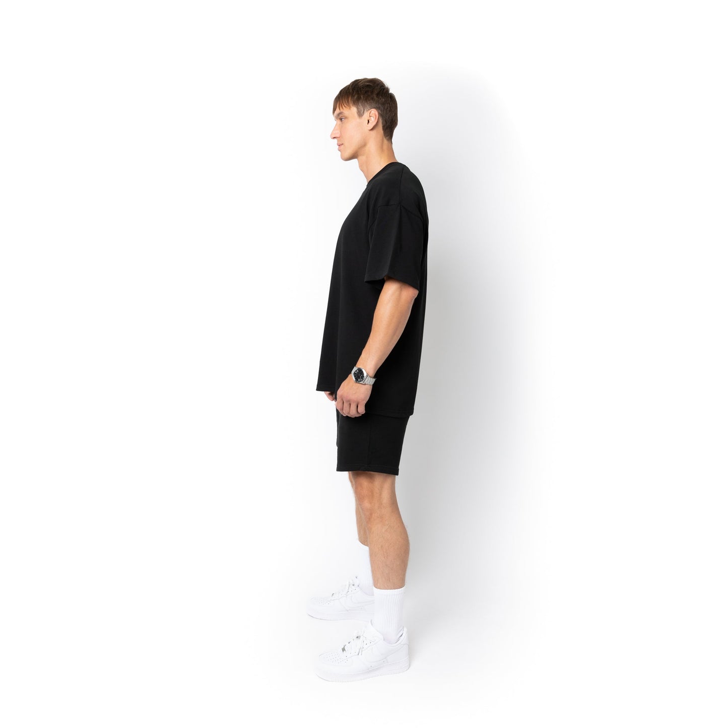 HERO-300 Unisex Super Heavy Oversized Tee - Black