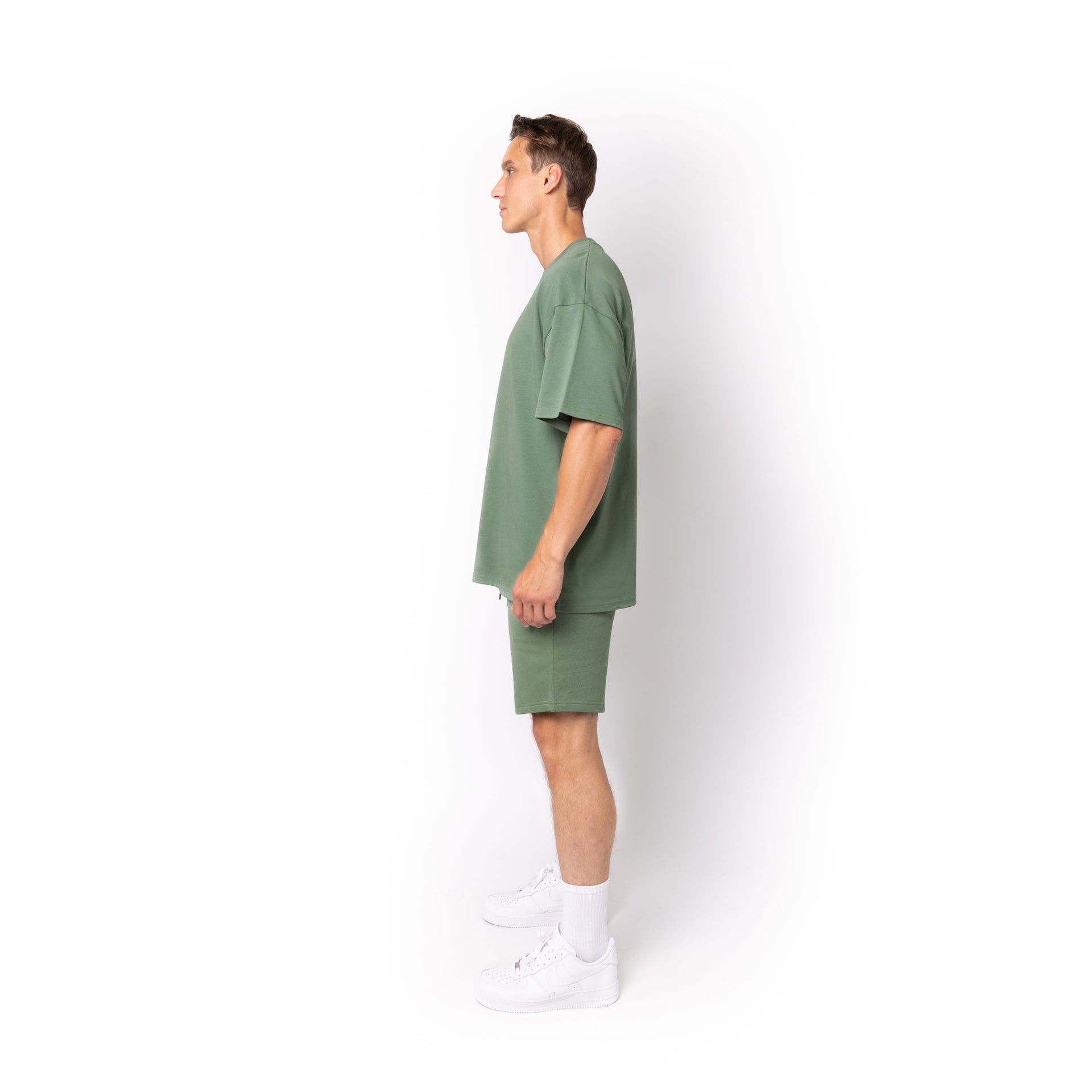 HERO-300 Unisex Super Heavy Oversized Tee - Dusty Green 300 Adult Black HERO Tops Unisex