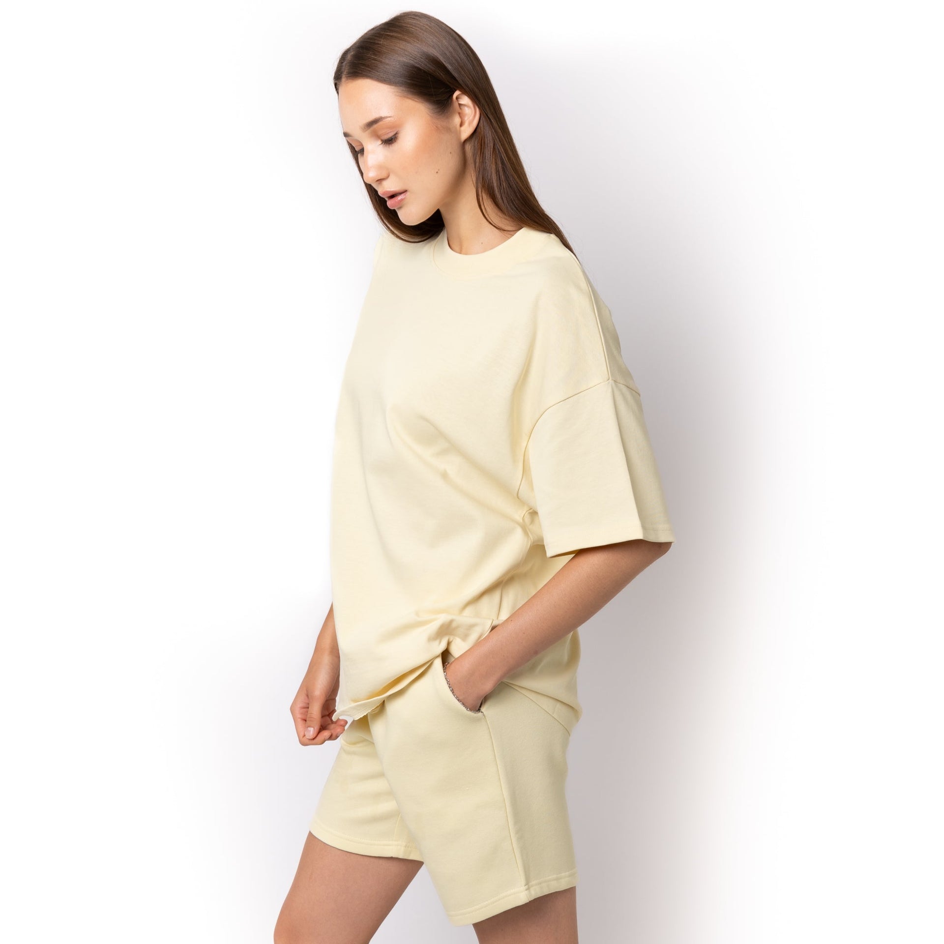 HERO-300 Unisex Super Heavy Oversized Tee - Ivory 300 Adult Black HERO Tops Unisex