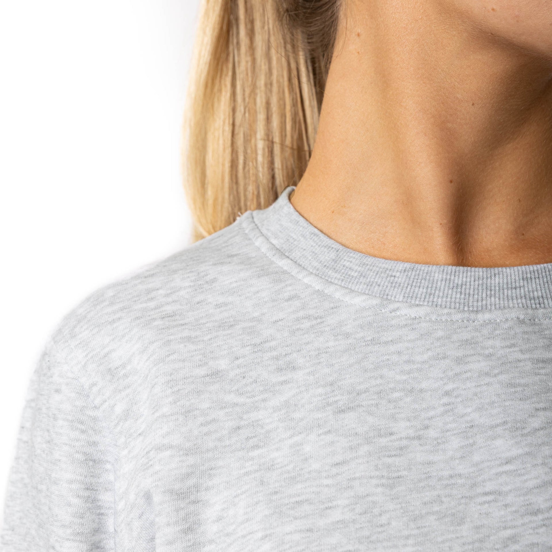 HERO-1020 Unisex Blank Crewneck Sweatshirt - Ash Heather 1020 2022 S/S Adult Crewneck Grey HERO New Tops Unisex