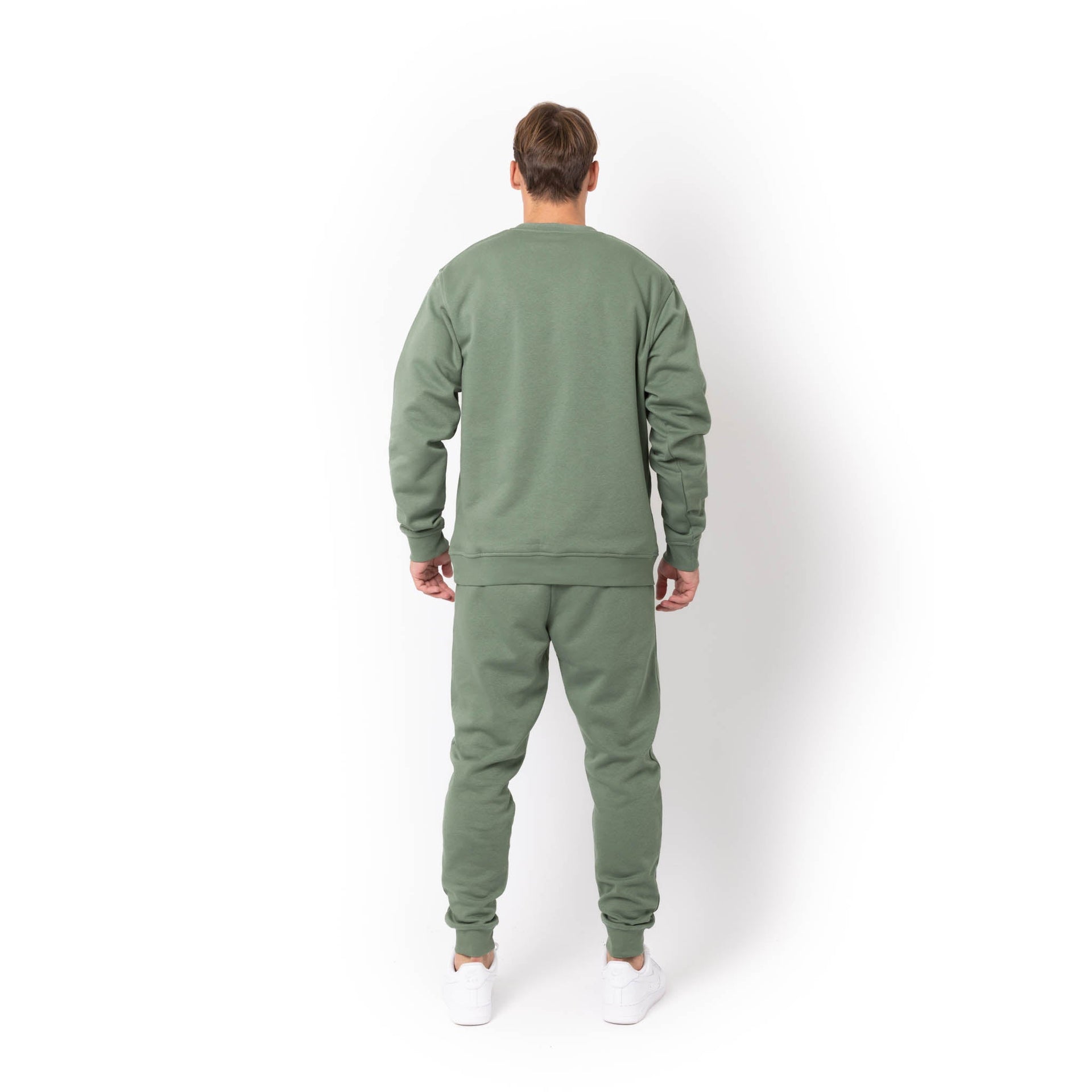 HERO-1020 Unisex Blank Crewneck Sweatshirt - Dusty Green 1020 2022 S/S Adult Crewneck Green HERO New Tops Unisex