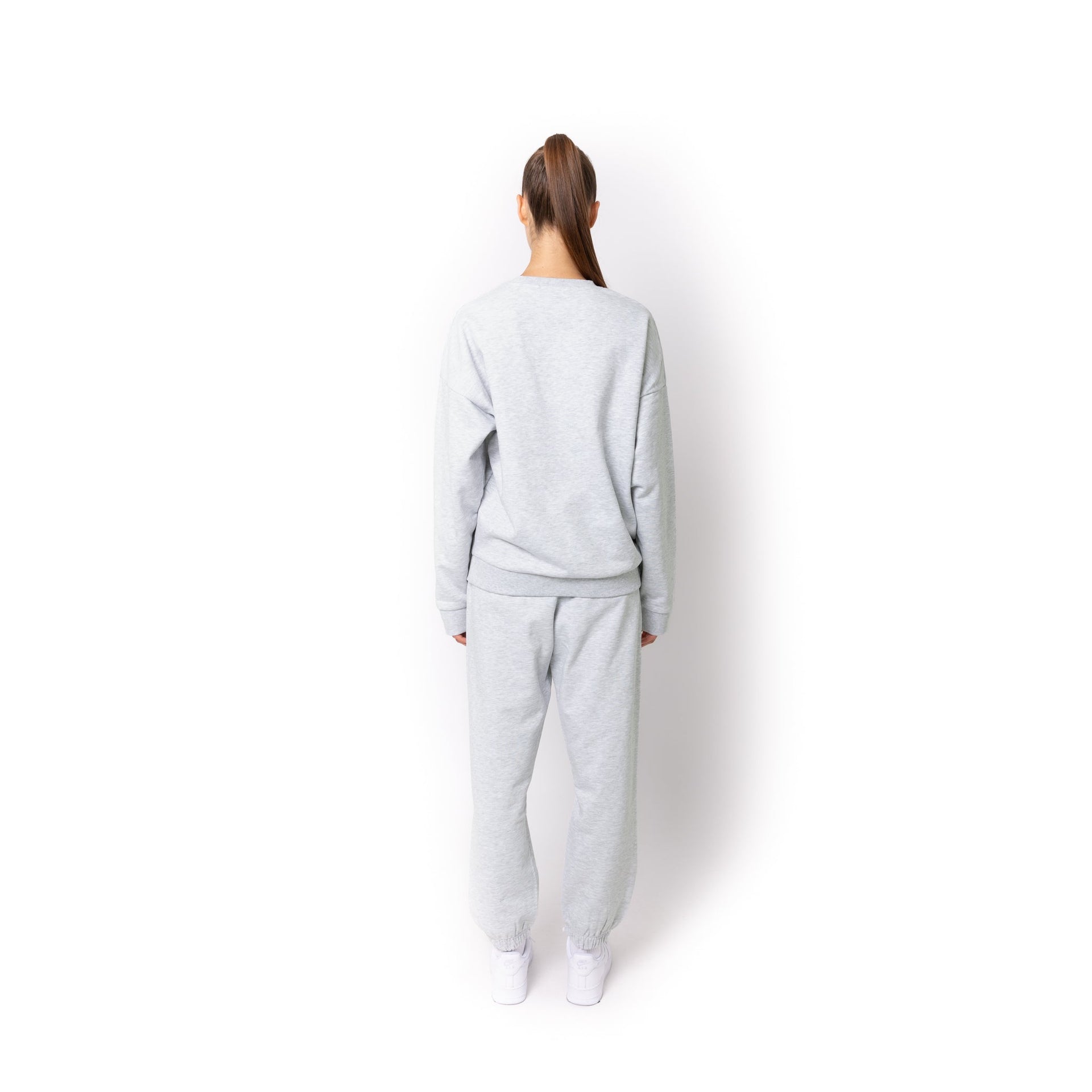 HERO-1050 MAX Unisex Blank Crewneck Sweatshirt - Ash Heather 1050M Adult Crewneck HERO MAX Tops Unisex