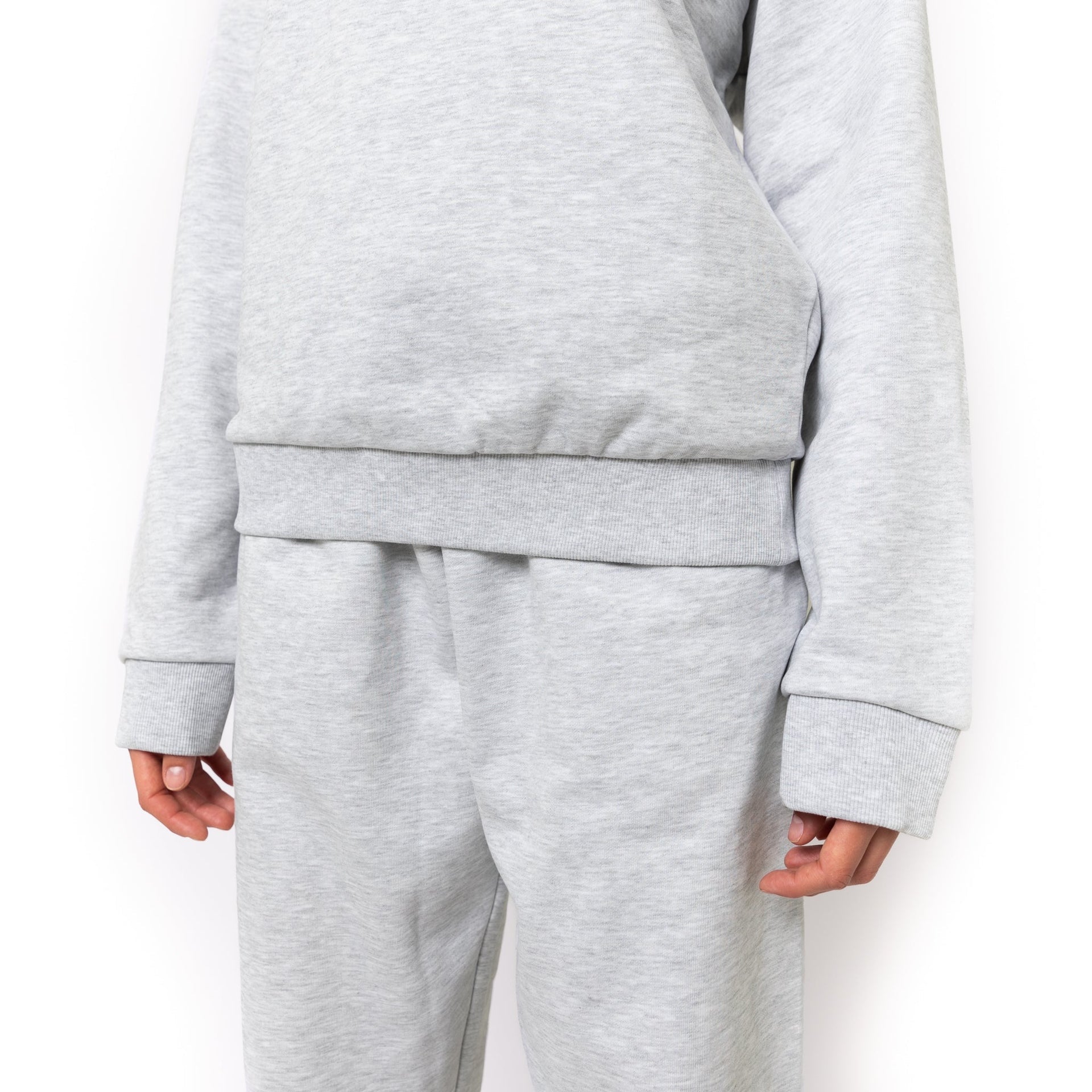 HERO-1050 MAX Unisex Blank Crewneck Sweatshirt - Ash Heather 1050M Adult Crewneck HERO MAX Tops Unisex