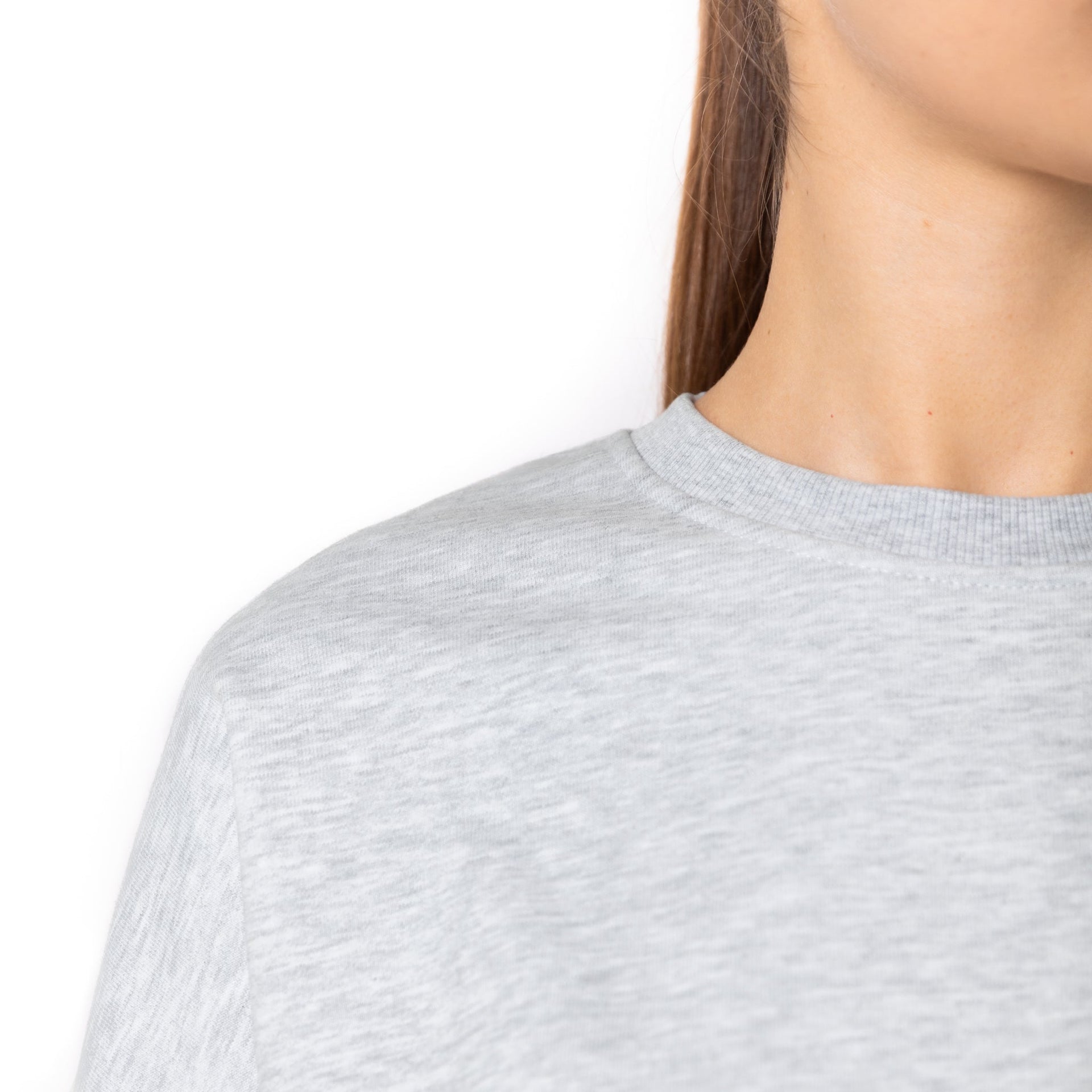 HERO-1050 MAX Unisex Blank Crewneck Sweatshirt - Ash Heather 1050M Adult Crewneck HERO MAX Tops Unisex