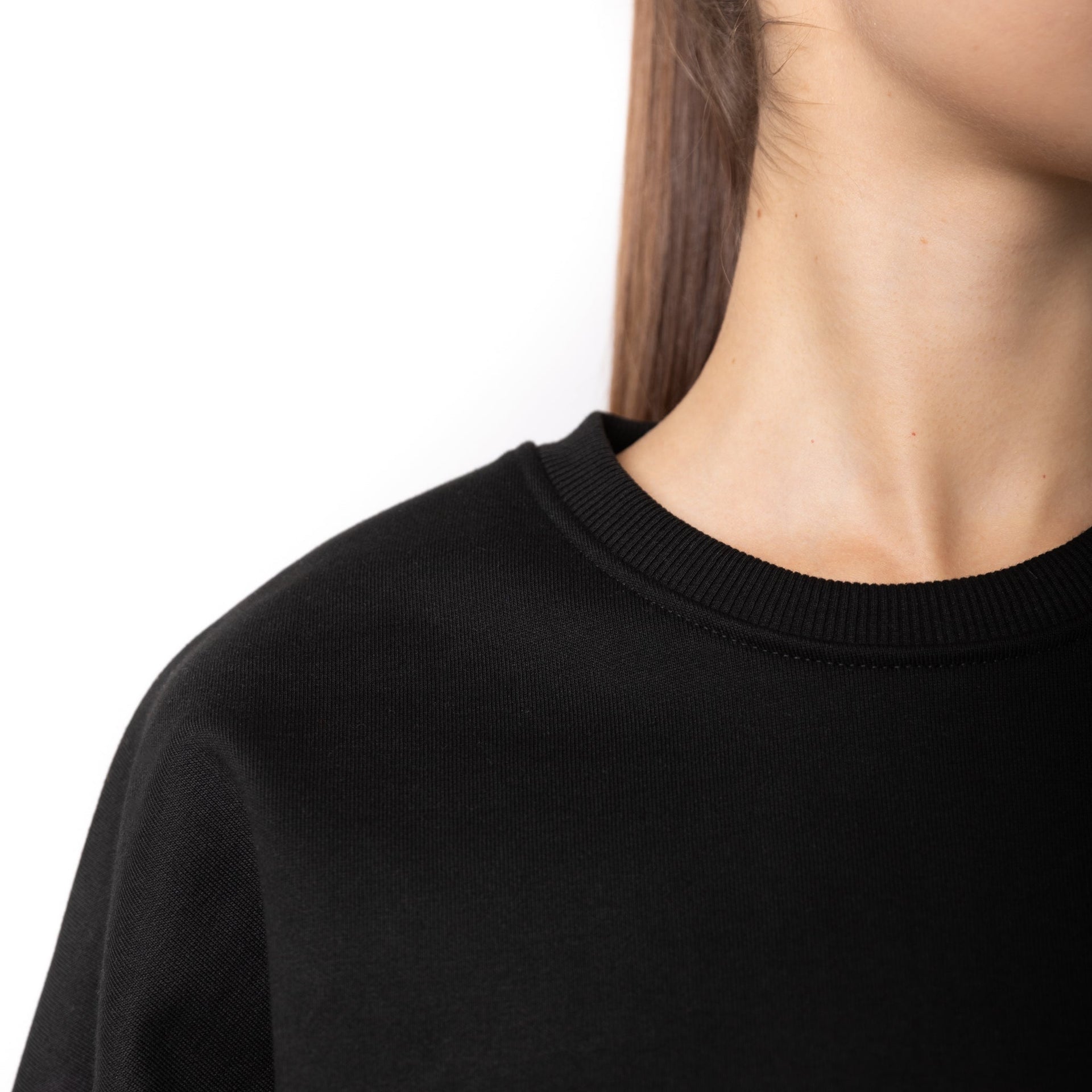 HERO-1050 MAX Unisex Blank Crewneck Sweatshirt - Black 1050M Adult Black Crewneck HERO MAX Tops Unisex