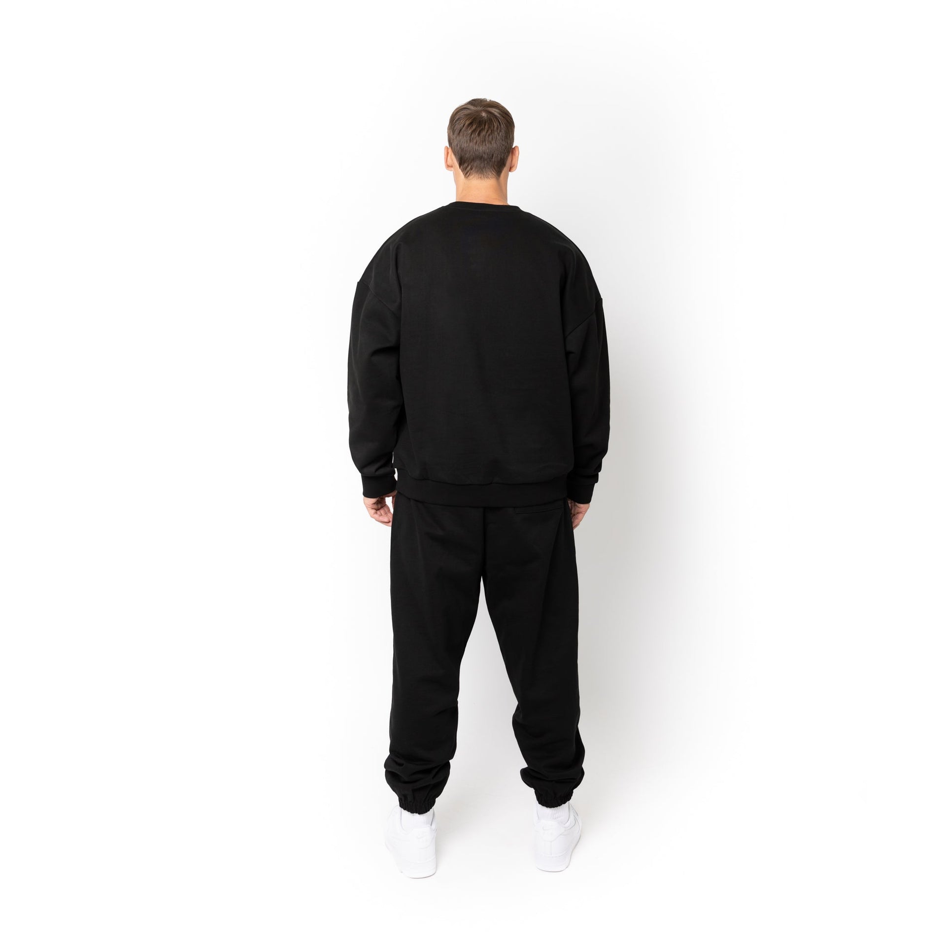 HERO-1050 MAX Unisex Blank Crewneck Sweatshirt - Black 1050M Adult Black Crewneck HERO MAX Tops Unisex