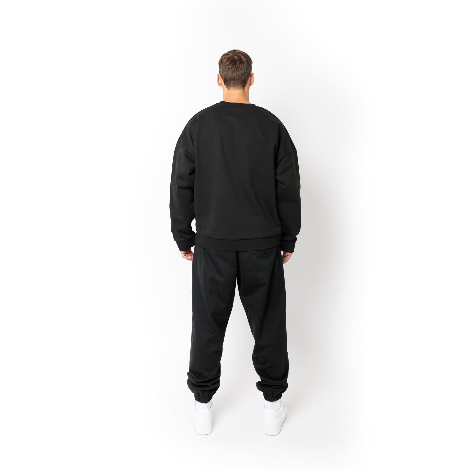 HERO-1050 MAX Unisex Blank Crewneck Sweatshirt - Off Black 1050M Adult Black Crewneck HERO MAX Tops Unisex