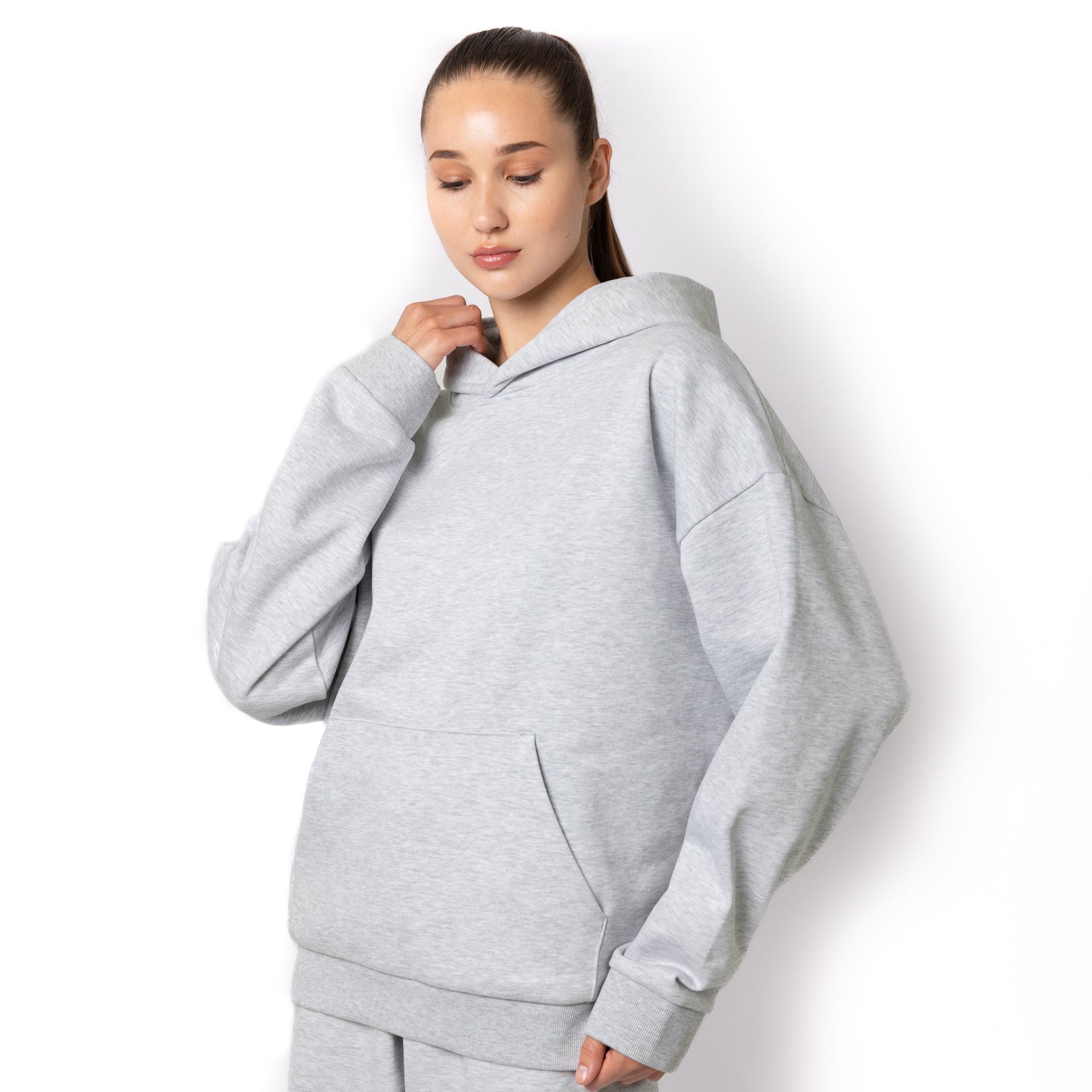 HERO-2050 MAX Unisex Blank Hoodie - Ash Heather 2050M Adult HERO MAX Tops Unisex