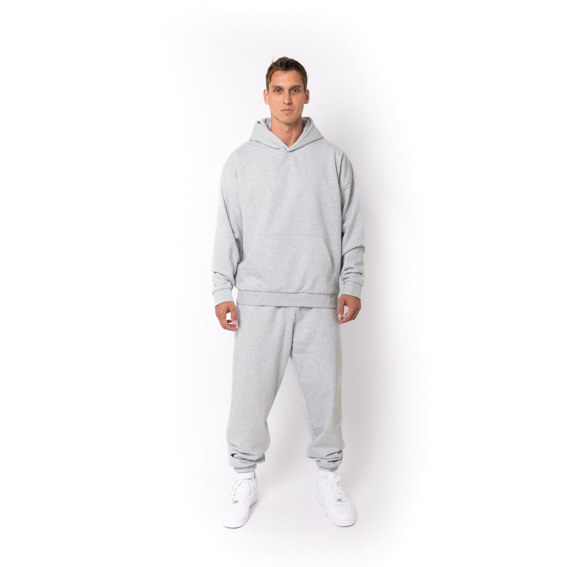 HERO-2050 MAX Unisex Blank Hoodie - Ash Heather 2050M Adult HERO MAX Tops Unisex