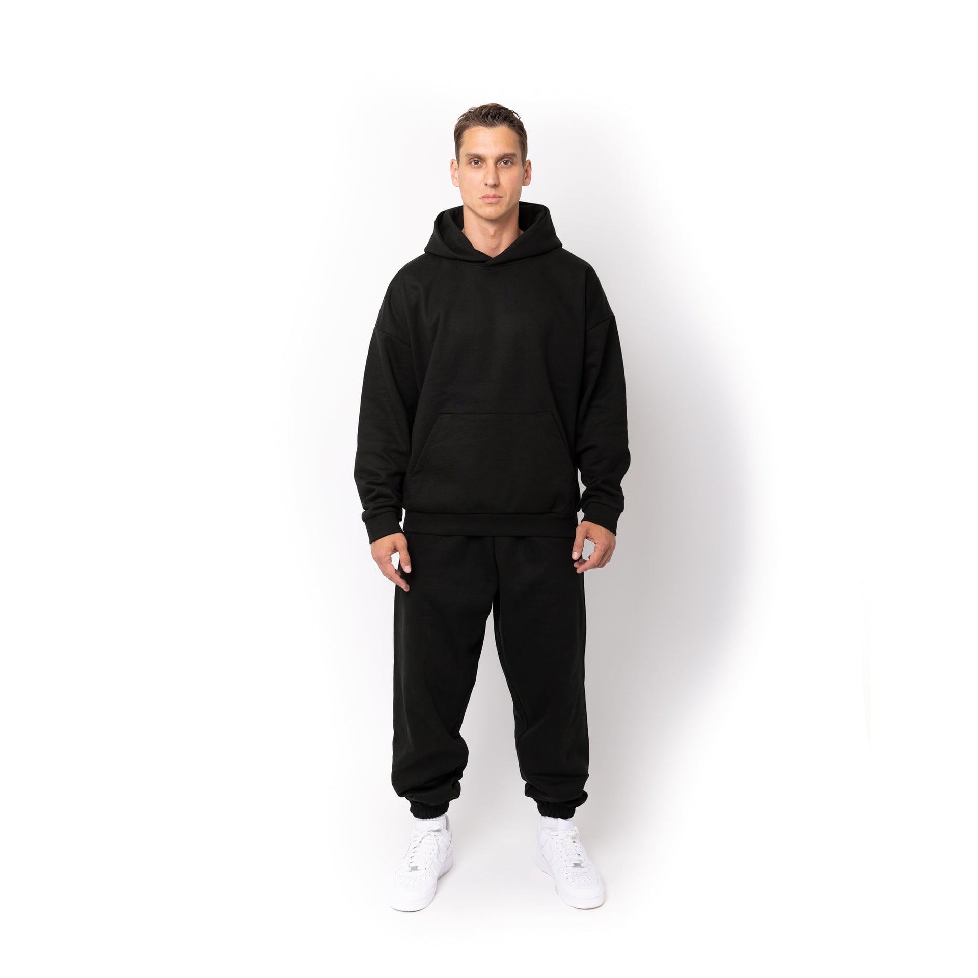 HERO-2050 MAX Unisex Blank Hoodie - Black 2050M Adult Black HERO MAX Tops Unisex