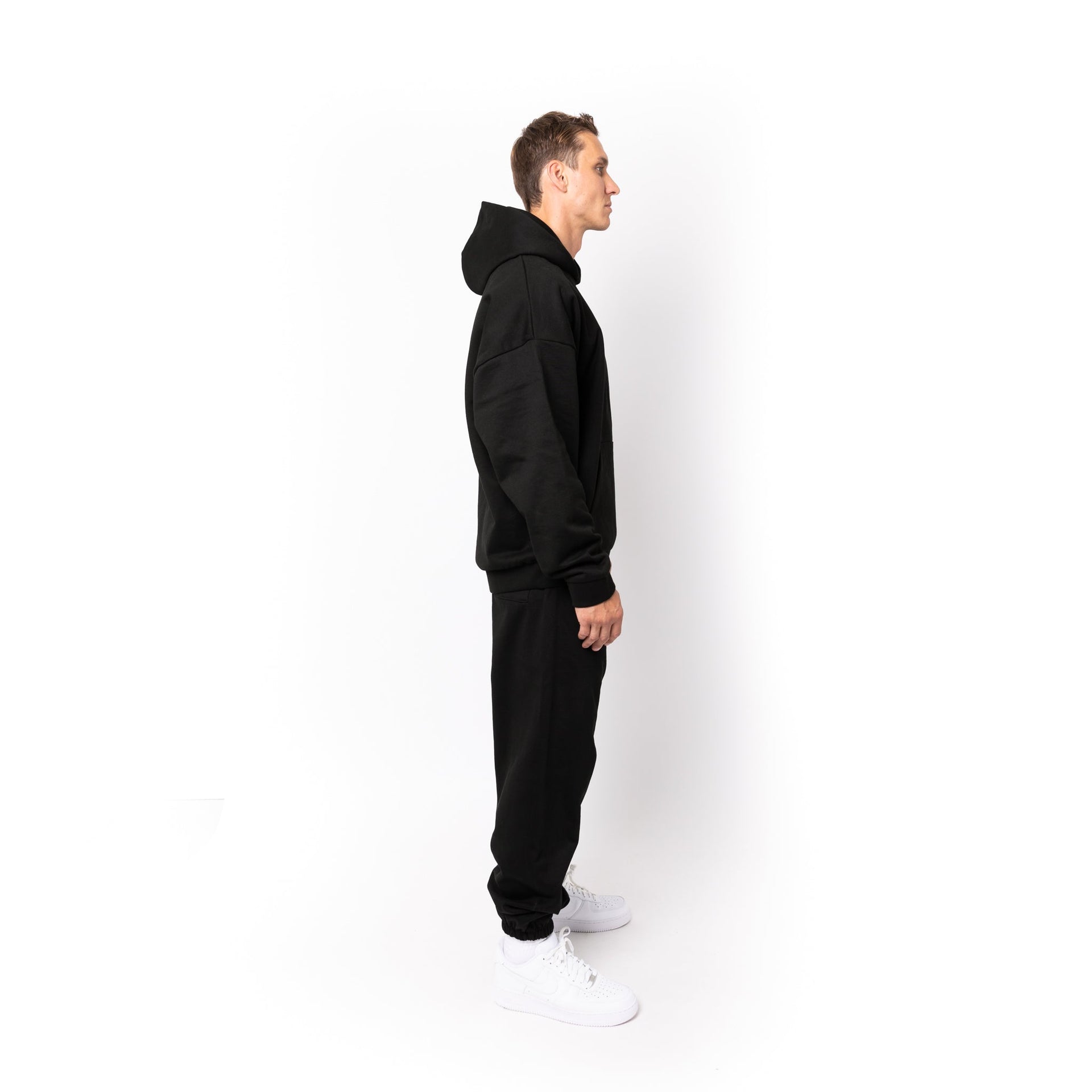 HERO-2050 MAX Unisex Blank Hoodie - Black 2050M Adult Black HERO MAX Tops Unisex