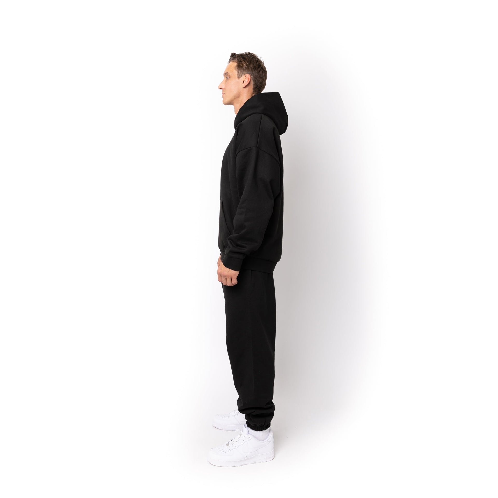 HERO-2050 MAX Unisex Blank Hoodie - Black 2050M Adult Black HERO MAX Tops Unisex