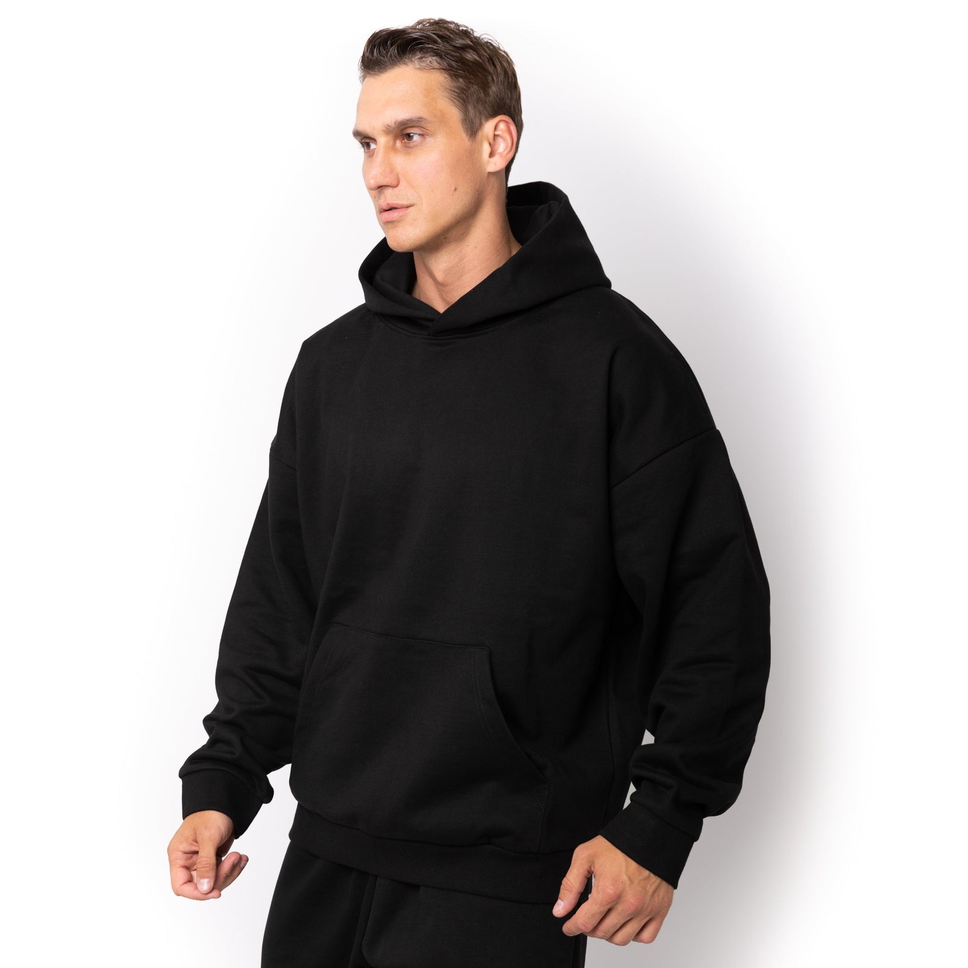 HERO-2050 MAX Unisex Blank Hoodie - Black 2050M Adult Black HERO MAX Tops Unisex