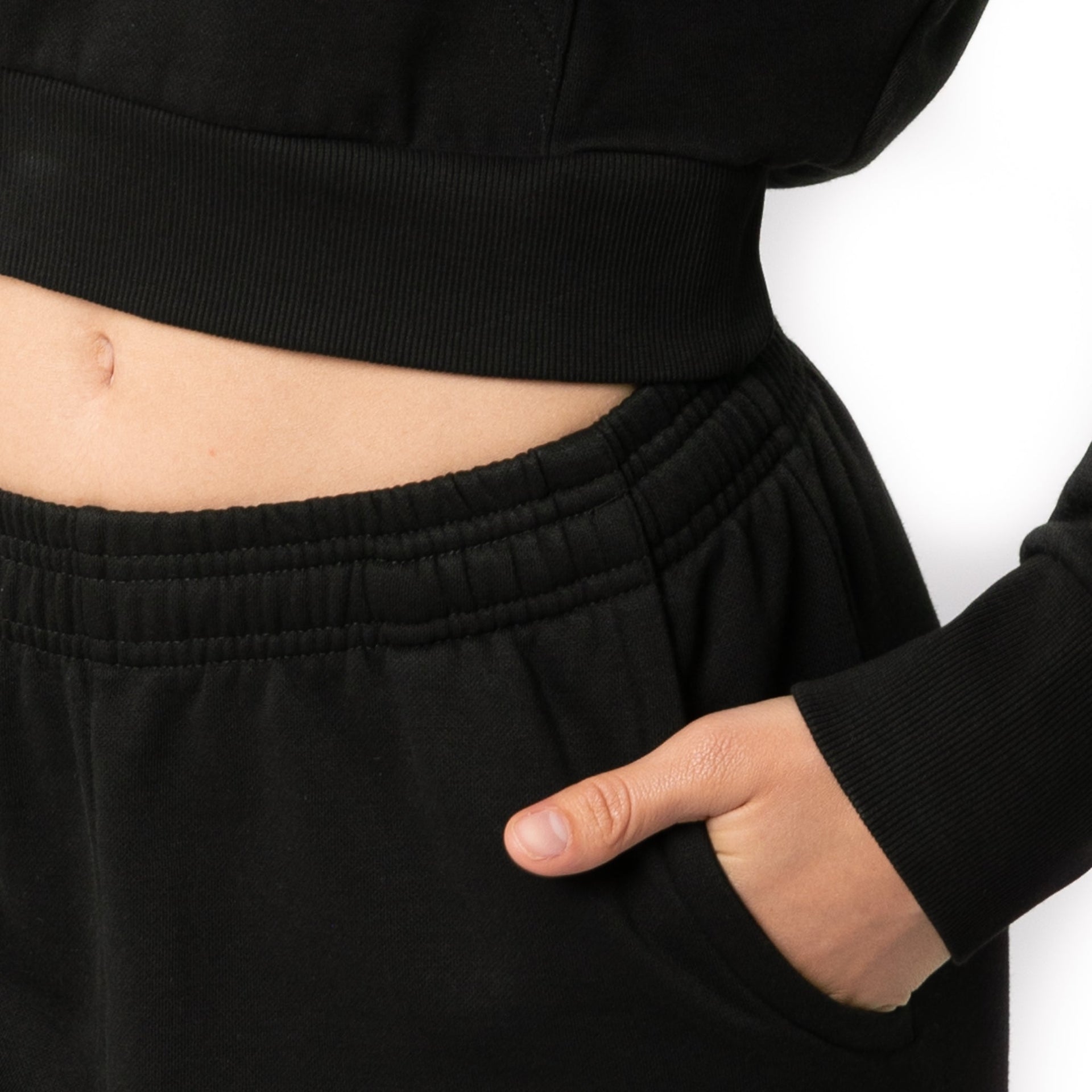 HERO-2120C Cropped Drop Shoulder Pullover Hoodie - Black 2120C 3XL 4XL 5XL Adult Black HERO Tops Unisex