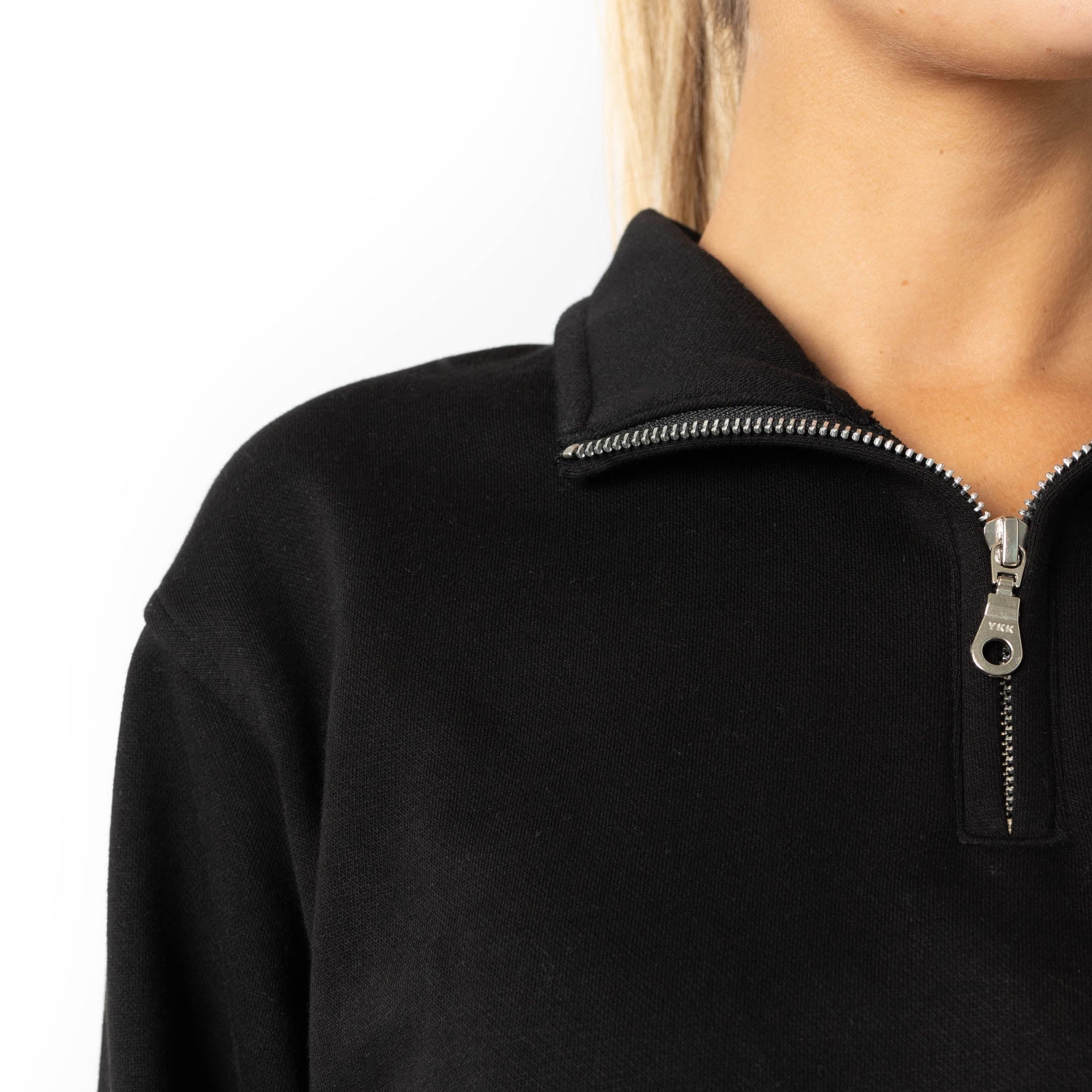 HERO-4020 Unisex Quarter Zip Sweatshirt - Black 4020 Adult Black HERO Quarter Zip Tops Unisex
