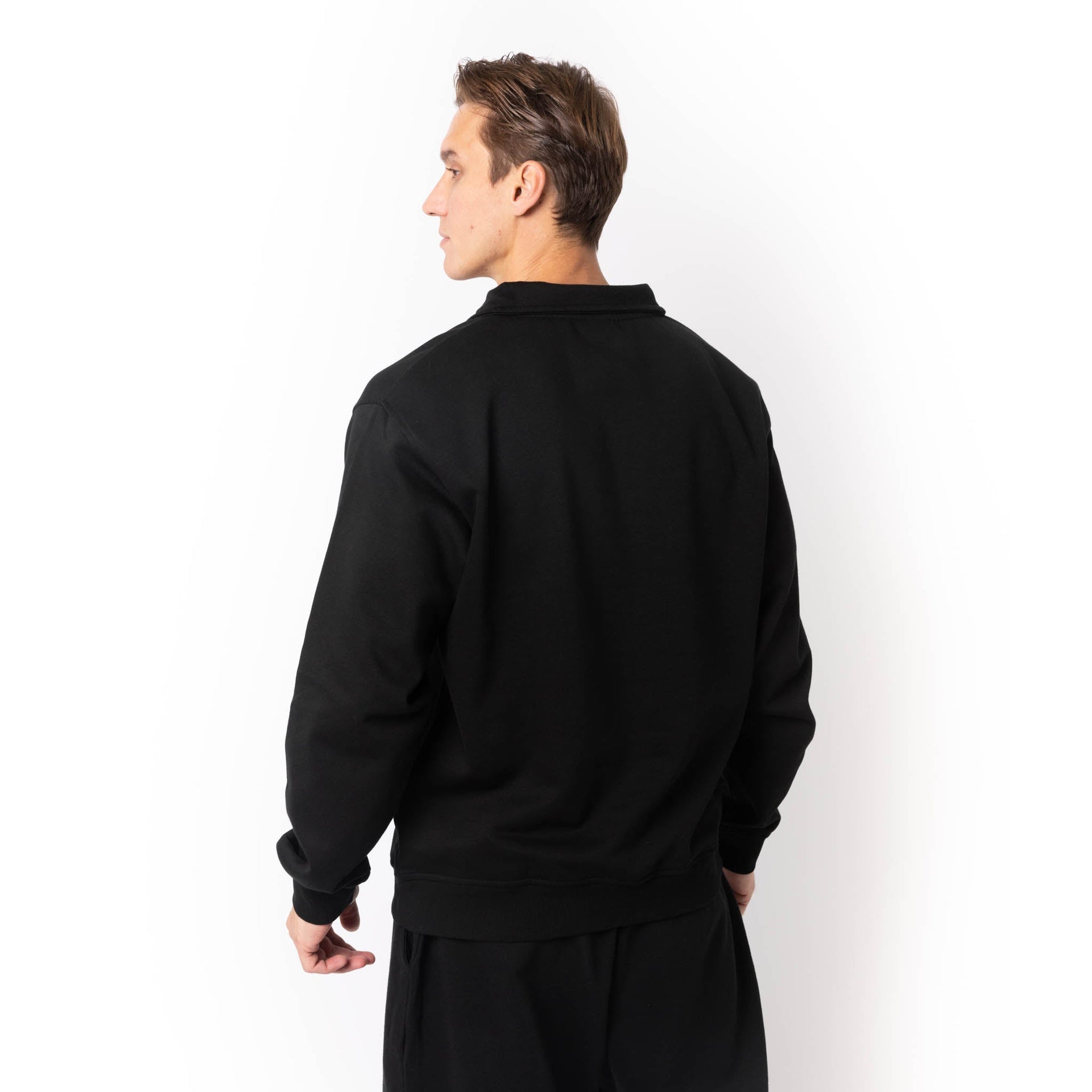 HERO-4020 Unisex Quarter Zip Sweatshirt - Black 4020 Adult Black HERO Quarter Zip Tops Unisex