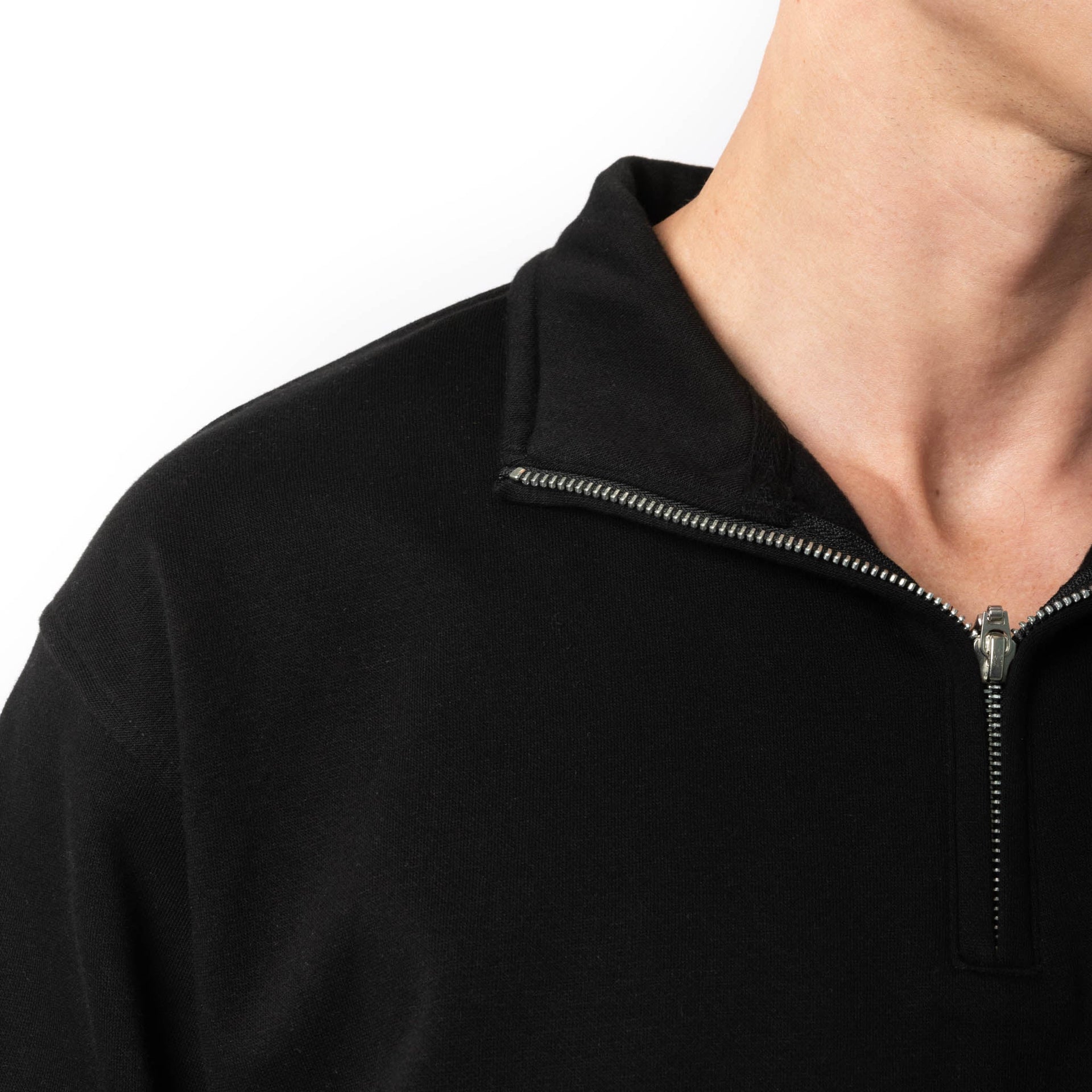HERO-4020 Unisex Quarter Zip Sweatshirt - Black 4020 Adult Black HERO Quarter Zip Tops Unisex